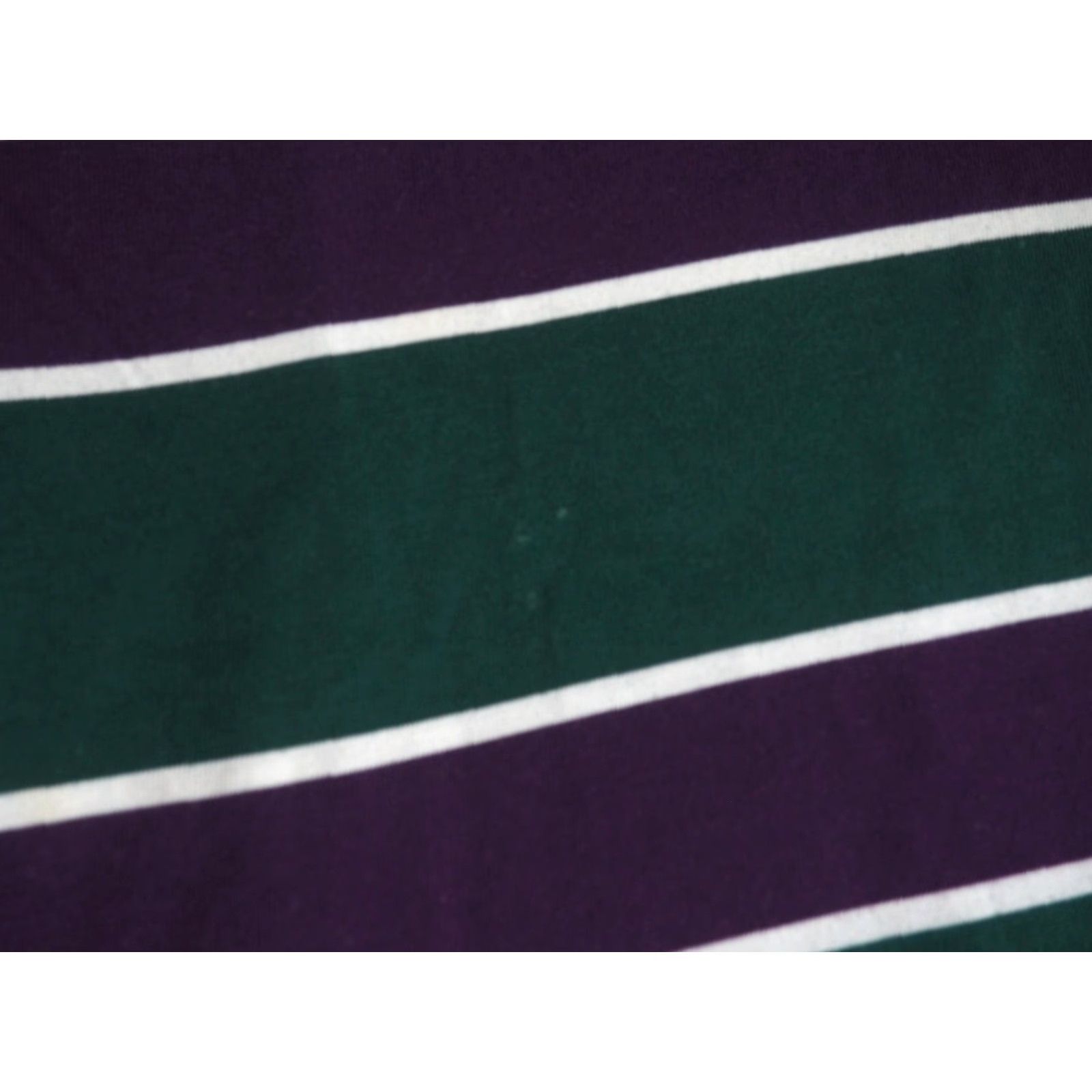 Vintage VINTAGE Studio HQ Rugby Shirt L Mens Green Decade 1990s Striped L/S Polo Cotton Blend Size US L / EU 52-54 / 3 - 5 Thumbnail