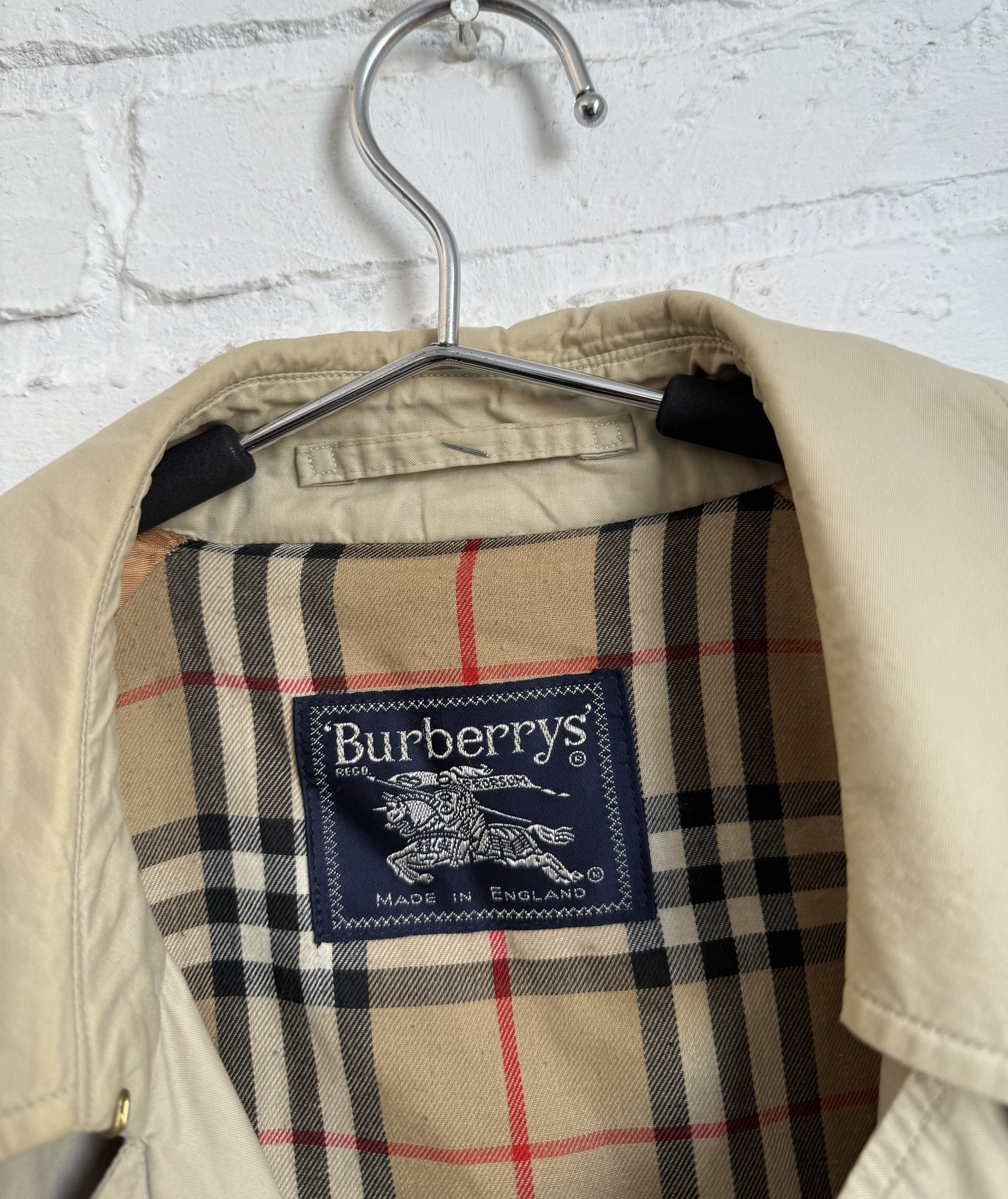 Burberry Vintage 80s Burberrys double breasted trench coat Size L / US 10 / IT 46 - 3 Thumbnail