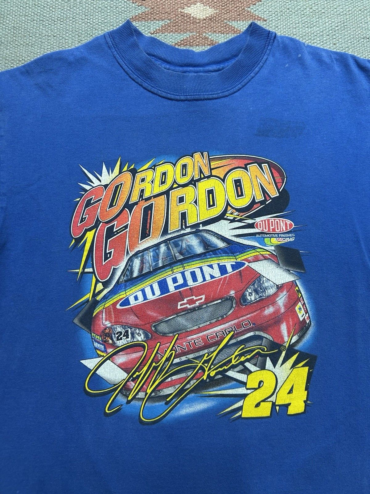 Vintage Vtg graphic t shirt Jeff Gordon nascar 24 youth kids M 10-12 Size US XXS / EU 40 - 2 Thumbnail
