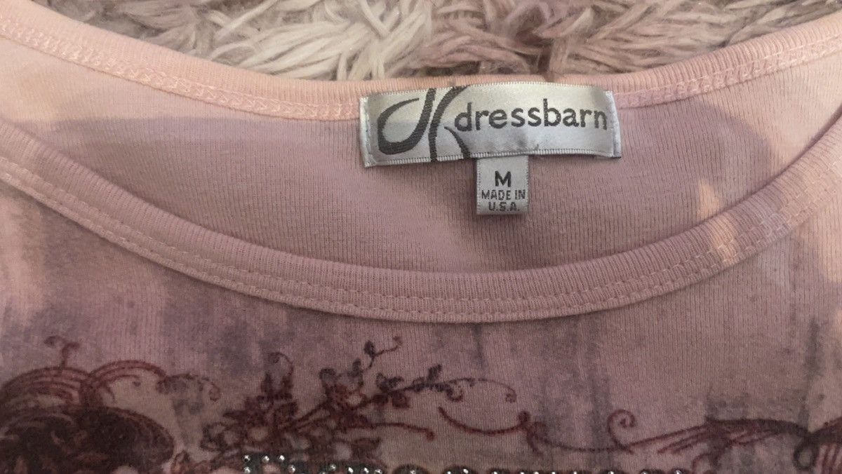 Vintage Dress Barn Dusty Pink Graphic Long Sleeve – Size Medium Size M / US 6-8 / IT 42-44 - 3 Thumbnail