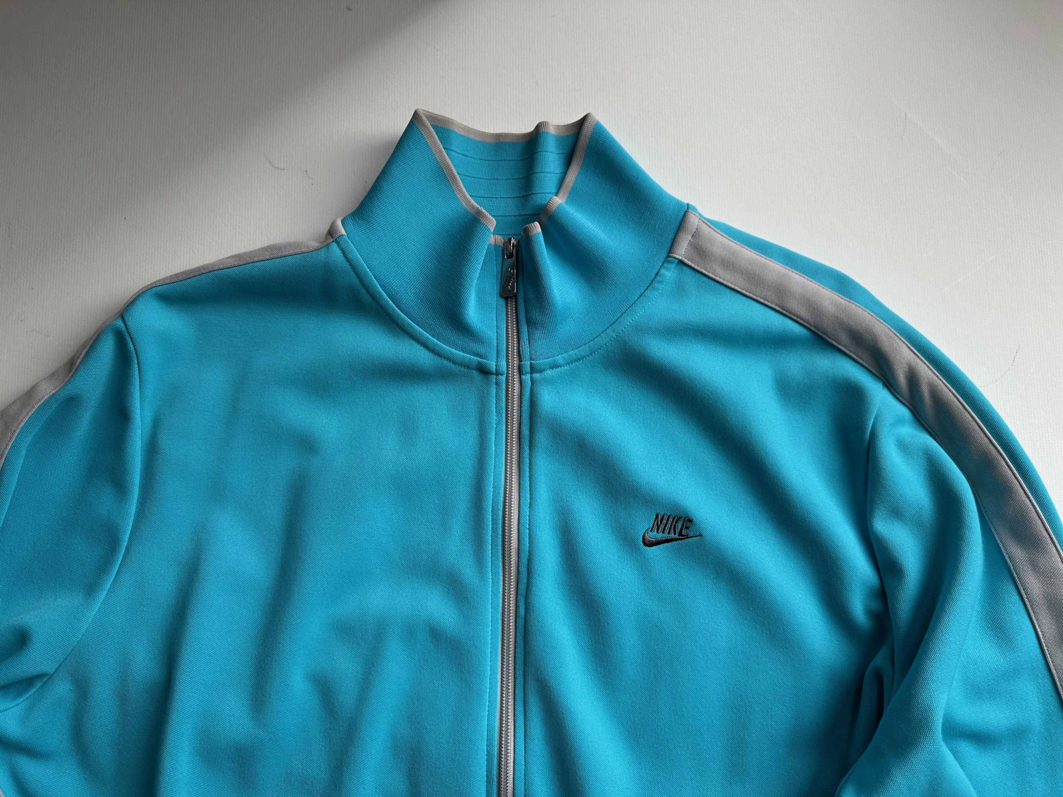 Nike Vintage Nike Track Jacket - Turquoise - XXL Size US XXL / EU 58 / 5 - 2 Thumbnail