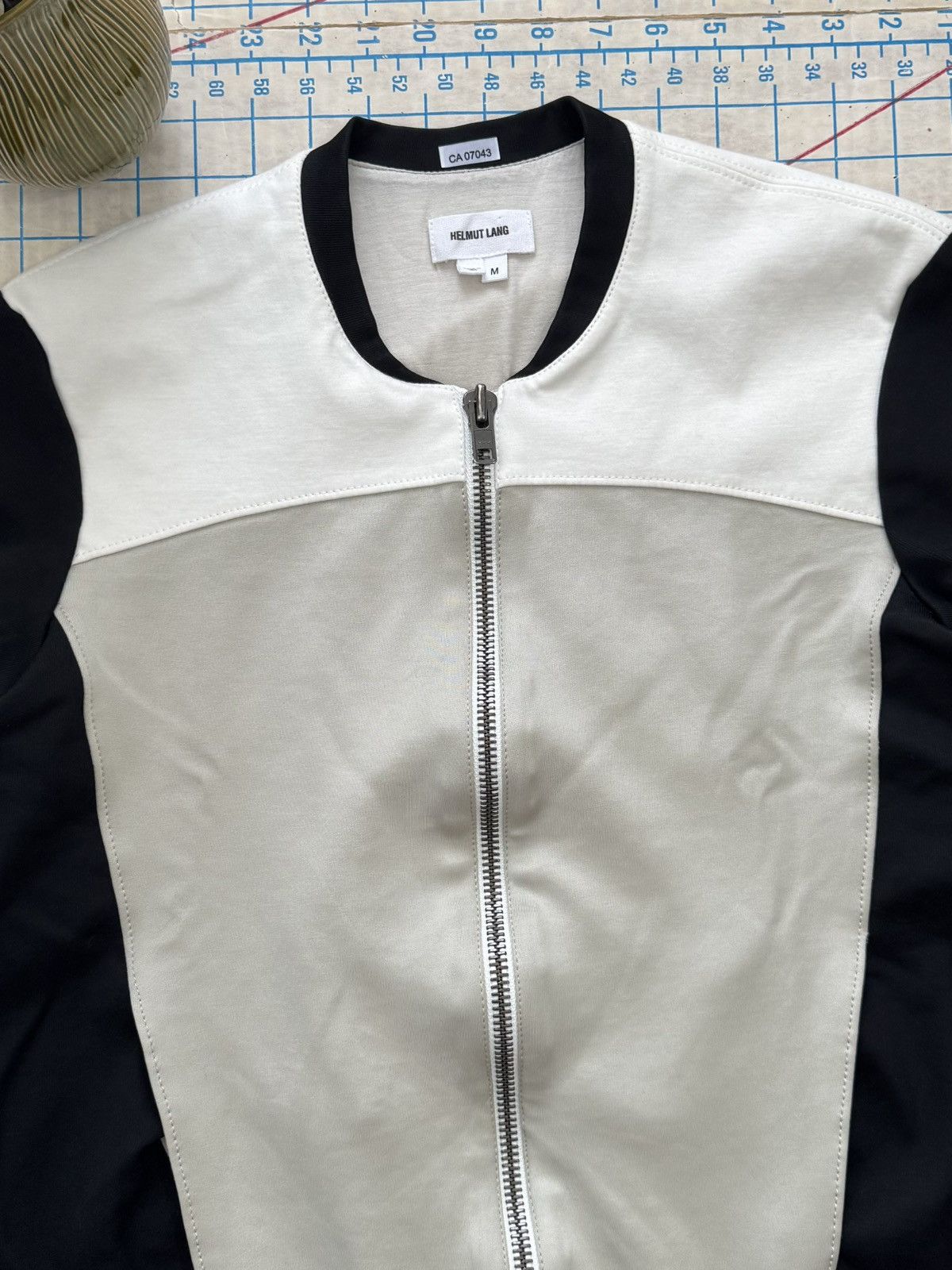 Helmut Lang Helmut Lang Women’s Bomber Jacket Black Grey White Size Med Size M / US 6-8 / IT 42-44 - 3 Thumbnail
