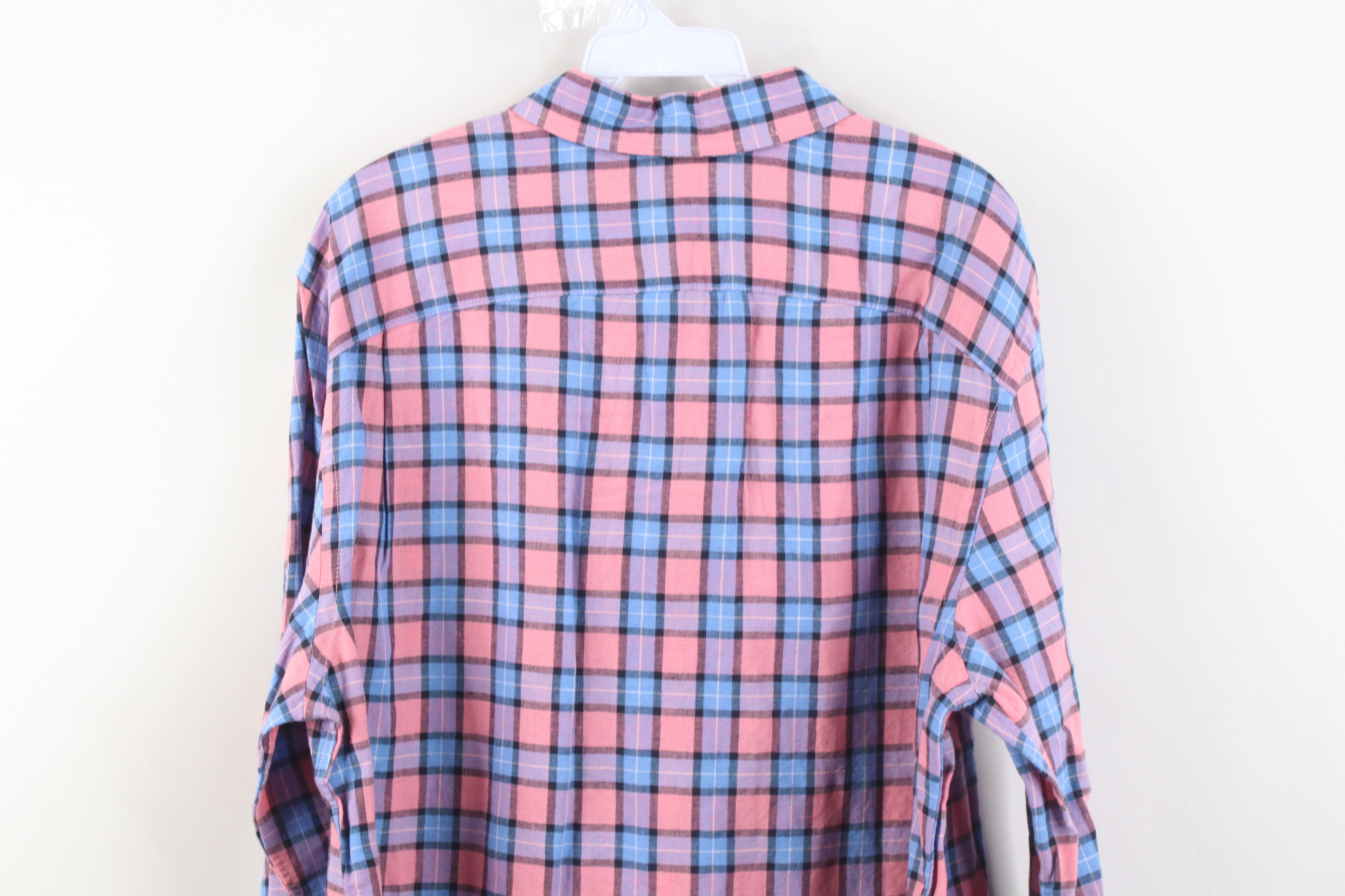 Gap Deadstock Vintage Y2K Gap Collared Button Shirt Pink Plaid Size US XL / EU 56 / 4 - 13 Thumbnail