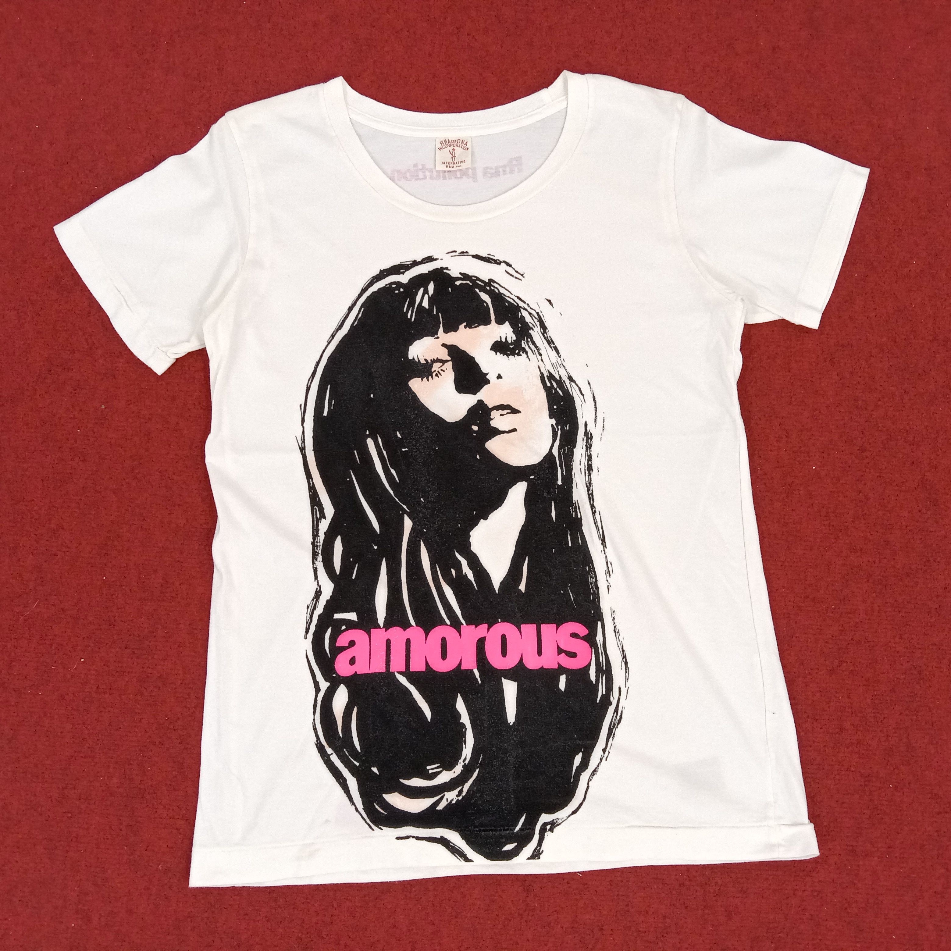 Japanese Brand × Vintage Amorous RNA INC Japanese Streetwear Style Big Design Tshirt Size S / US 4 / IT 40 - 1 Thumbnail