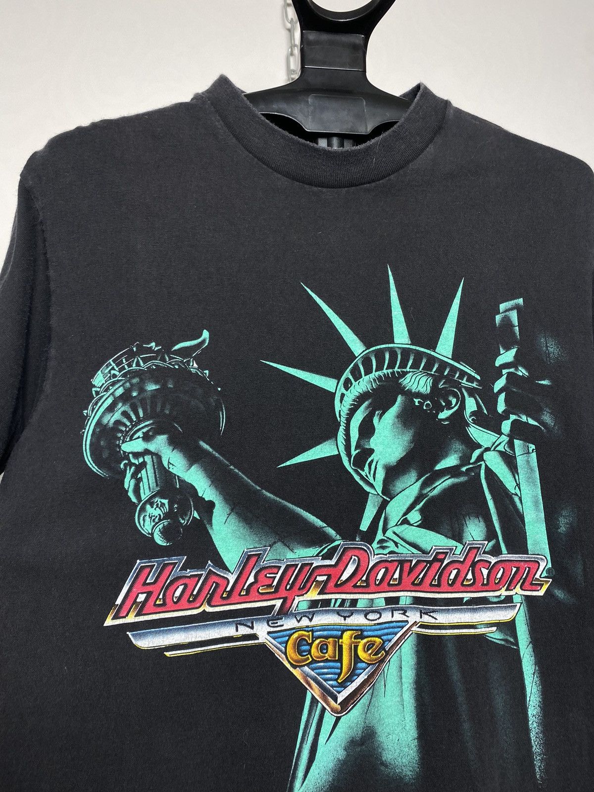 Harley Davidson Single Stitch Harley Davidson NYC Cafe Statue of Liberty Size US M / EU 48-50 / 2 - 5 Thumbnail
