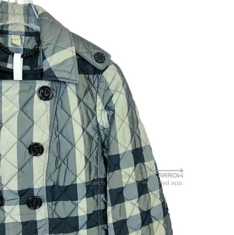 Burberry Burberry Green Checkered Cotton Jacket. Size S / US 4 / IT 40 - 3 Thumbnail