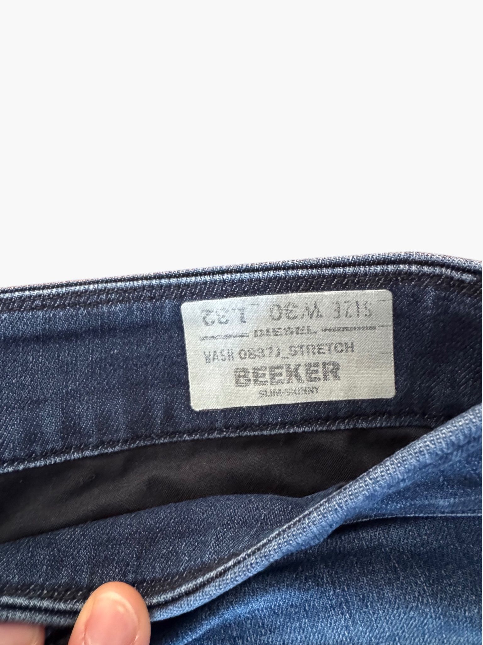 Diesel 👖 Diesel - "Beeker" Slim-Straight Jeans 30/32 Size US 30 / EU 46 - 3 Thumbnail