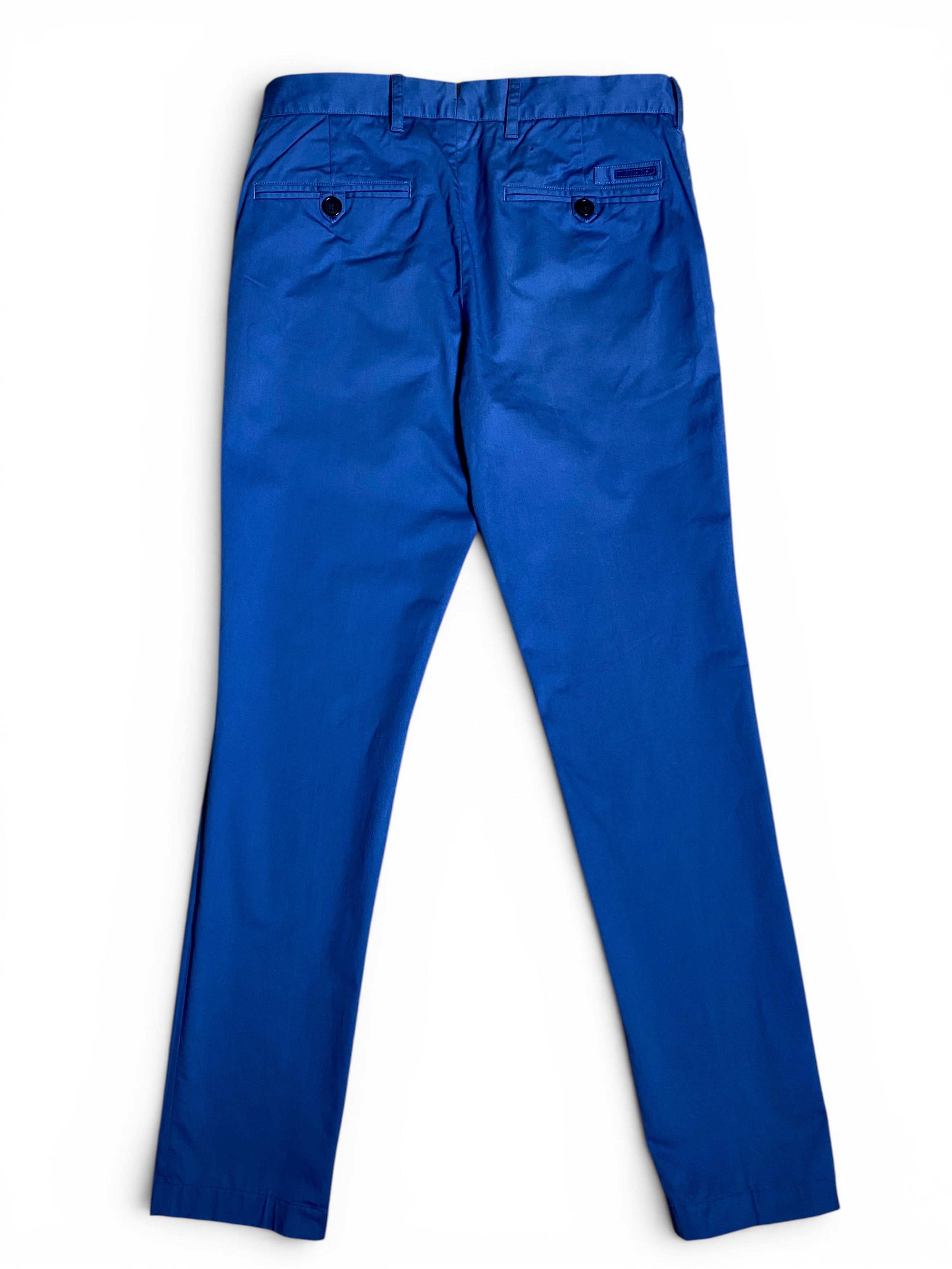 Prada Prada Milano Italy Light Blue Cotton Tab Logo Trousers Pants Size US 30 / EU 46 - 3 Thumbnail