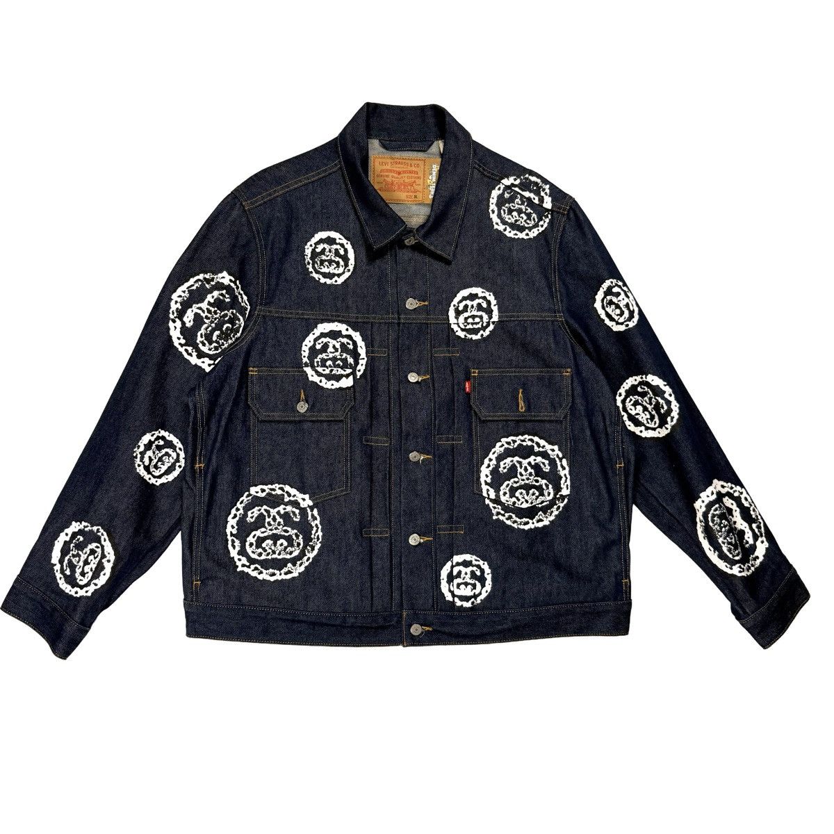 DENIM TEARS × Levi's × Stussy Stussy x Denim Tears Levi’s Type 2 Jacket Raw Size US XXL / EU 58 / 5 - 1 Thumbnail