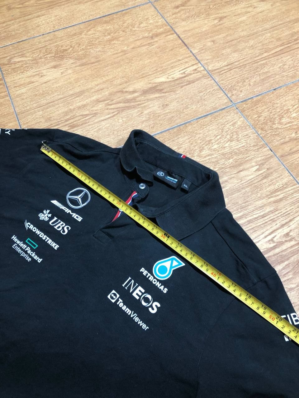 Mercedes-Benz Mercedes AMG Petronas F1 Team Black Polo Shirt Size US XXL / EU 58 / 5 - 8 Thumbnail