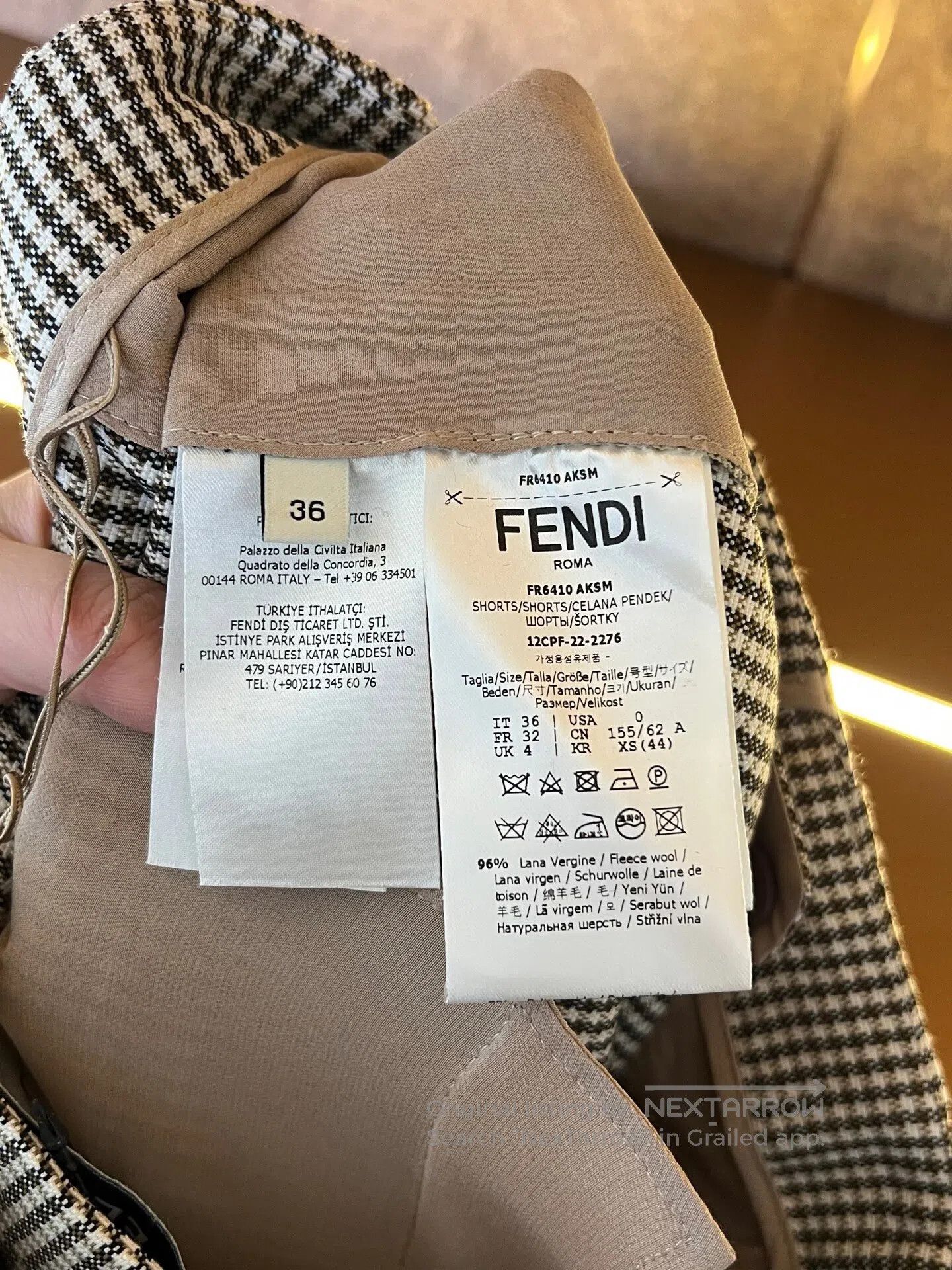 Fendi FENDI Two-piece set with corset belt and shorts| Size 35" - 5 Thumbnail