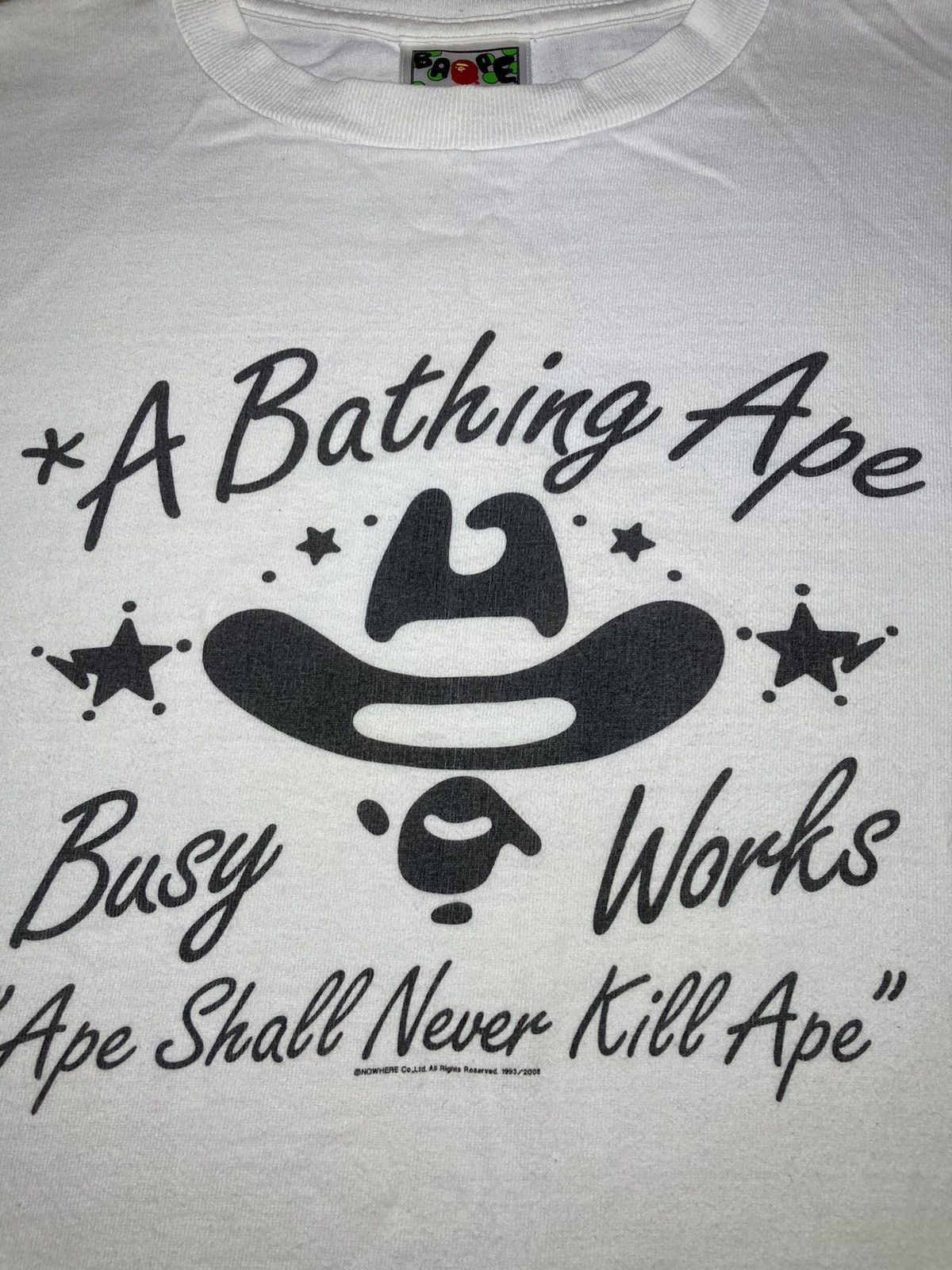 Bape 2009 Bape Cowboy Western Busy Works Ape Logo Nigo Baby Milo Size US M / EU 48-50 / 2 - 3 Thumbnail