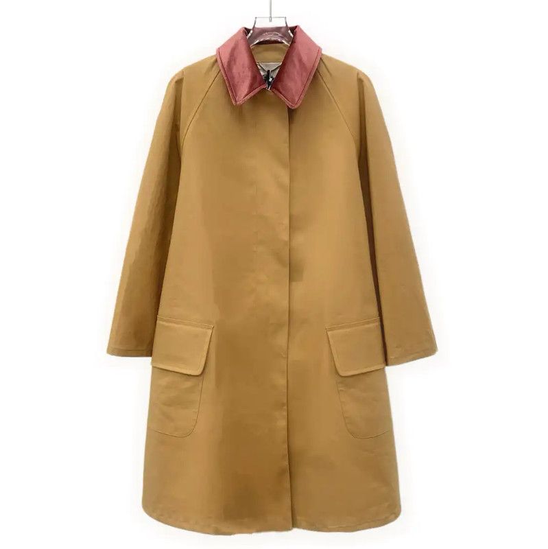 Prada Prada Brown Cotton Women's Trench Coat Size M / US 6-8 / IT 42-44 - 1 Thumbnail