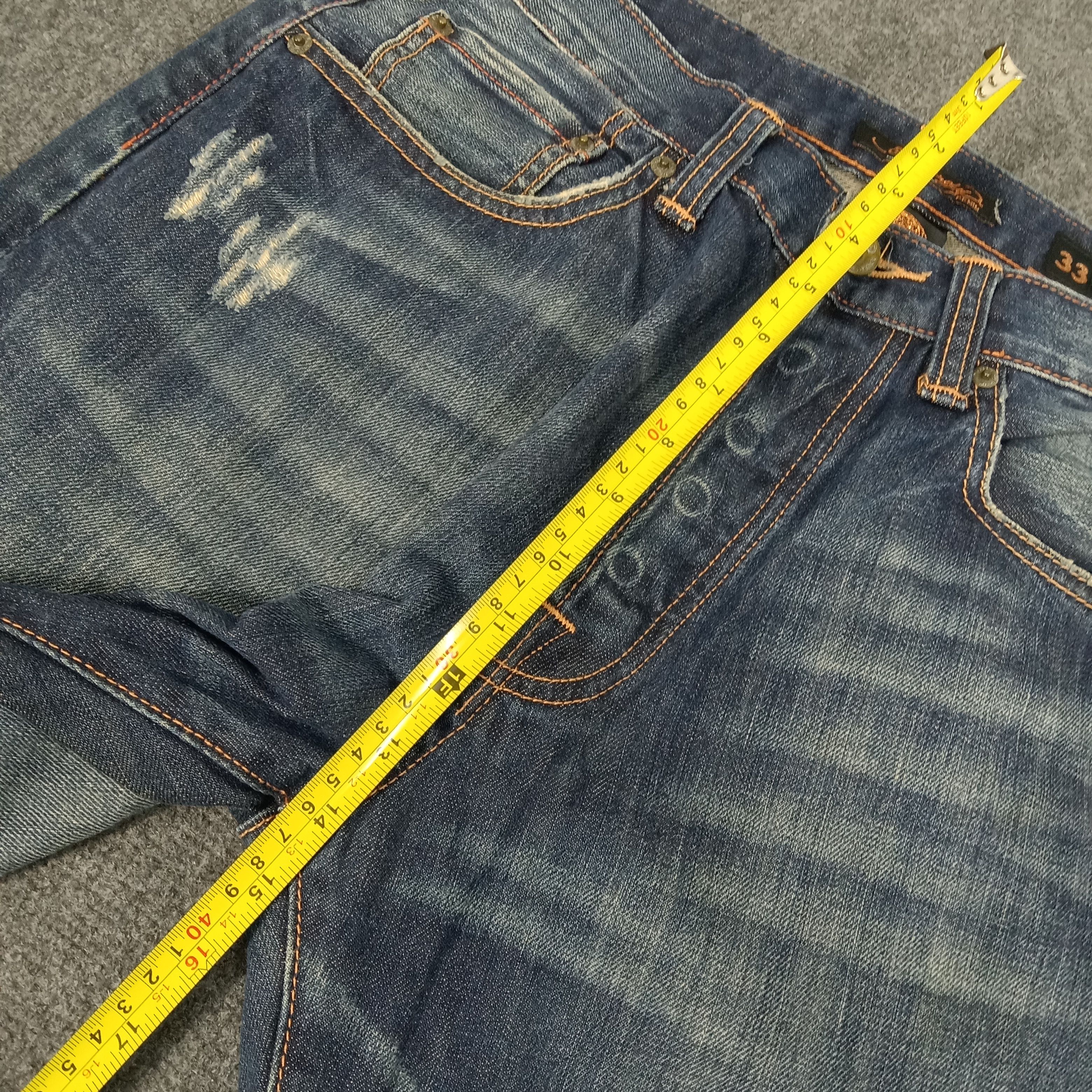 Christian Audigier × Ed Hardy × Vintage Ed Hardy American Designer Embroidery Art Jeans Size US 31 - 12 Thumbnail