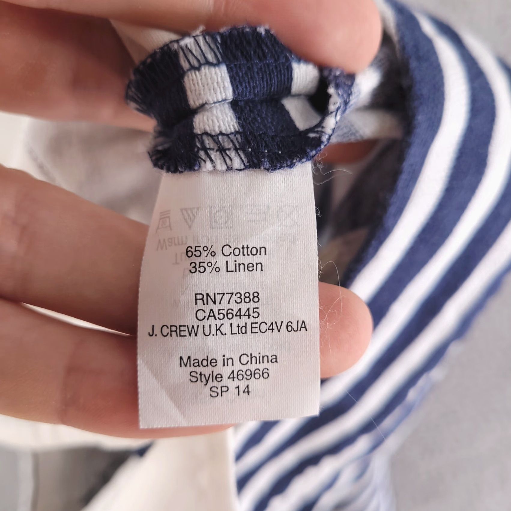 J.Crew J.CREW Shorts Womens 00 Linen Blend Navy White Blue Mini Chino Short - Adult Womens, Linen Blend, White, Blue, Navy, 00, Regular, 100% authenticity Size 24" / US 00 / IT 34 - 5 Thumbnail