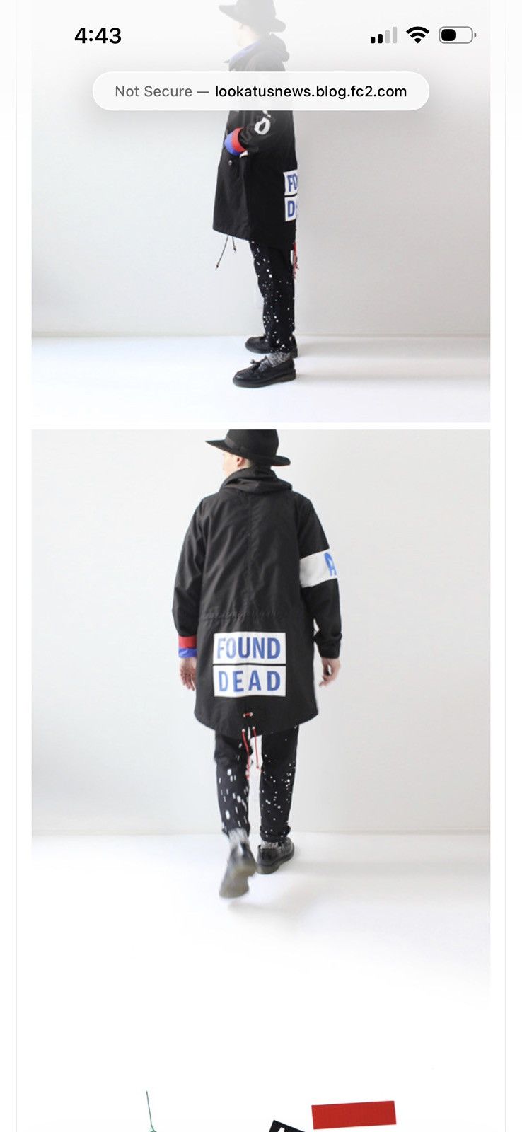 Kazuki Kuraishi Kazuki Kuraishi x Cali Thornhill Dewitt coat “found dead” Size US S / EU 44-46 / 1 - 10 Thumbnail
