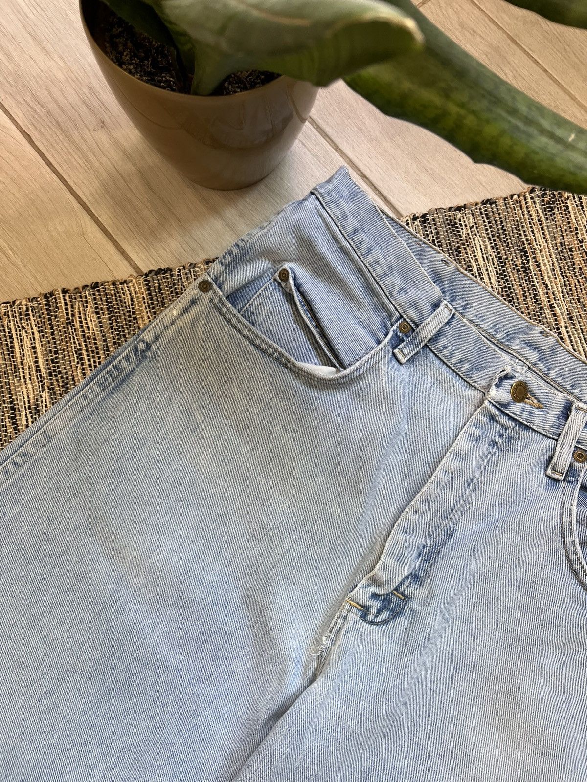 Vintage × Wrangler Vintage Wrangler Jeans washed distressed denim blue Size US 34 / EU 50 - 3 Thumbnail
