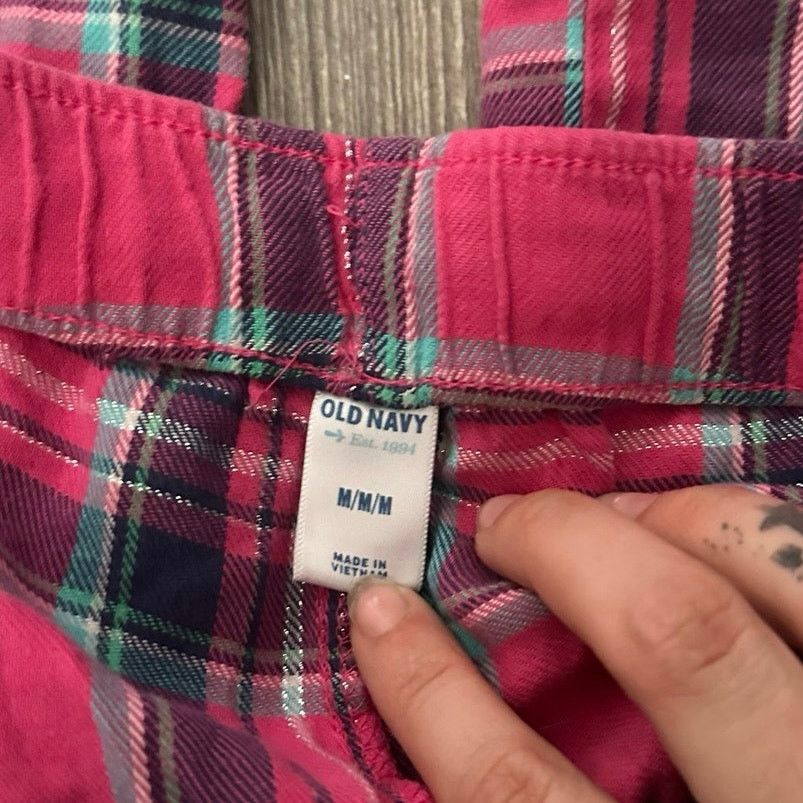 Old Navy old navy hot pink blue gingham pajama pants Size ONE SIZE - 3 Thumbnail