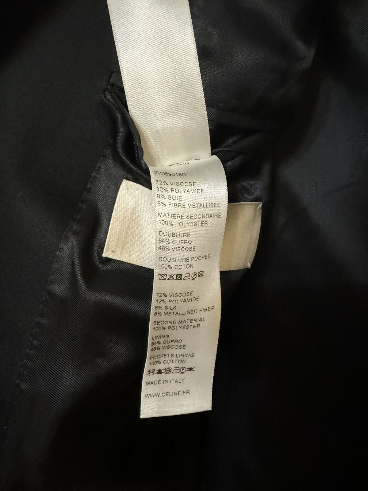 Celine × Hedi Slimane Gold blazer Size 42S - 7 Thumbnail