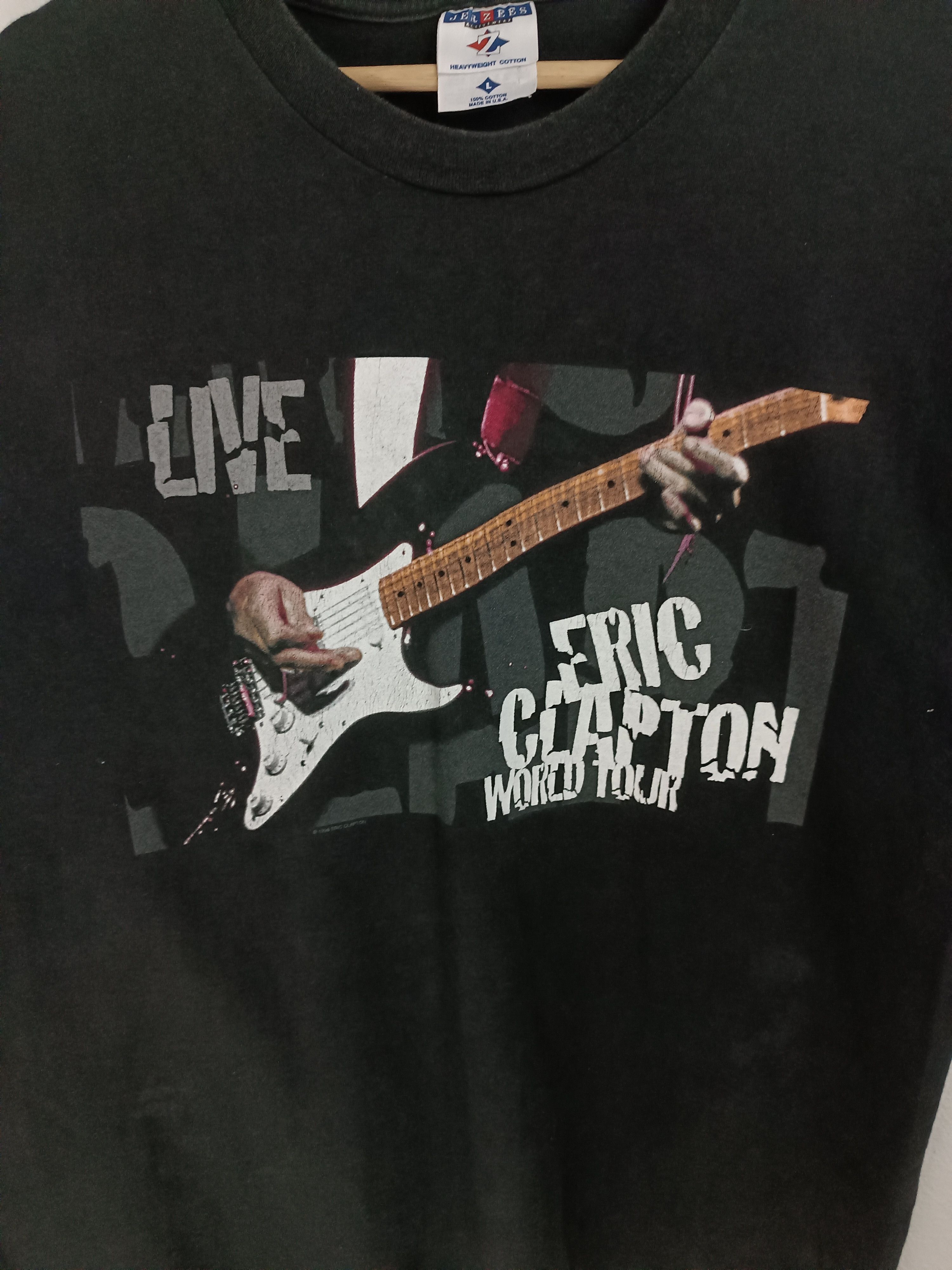 Band Tees VINTAGE 90'S ERIC CLAPTON JAPAN TOUR VERY RARE ROCK BEATLES Size US L / EU 52-54 / 3 - 10 Thumbnail