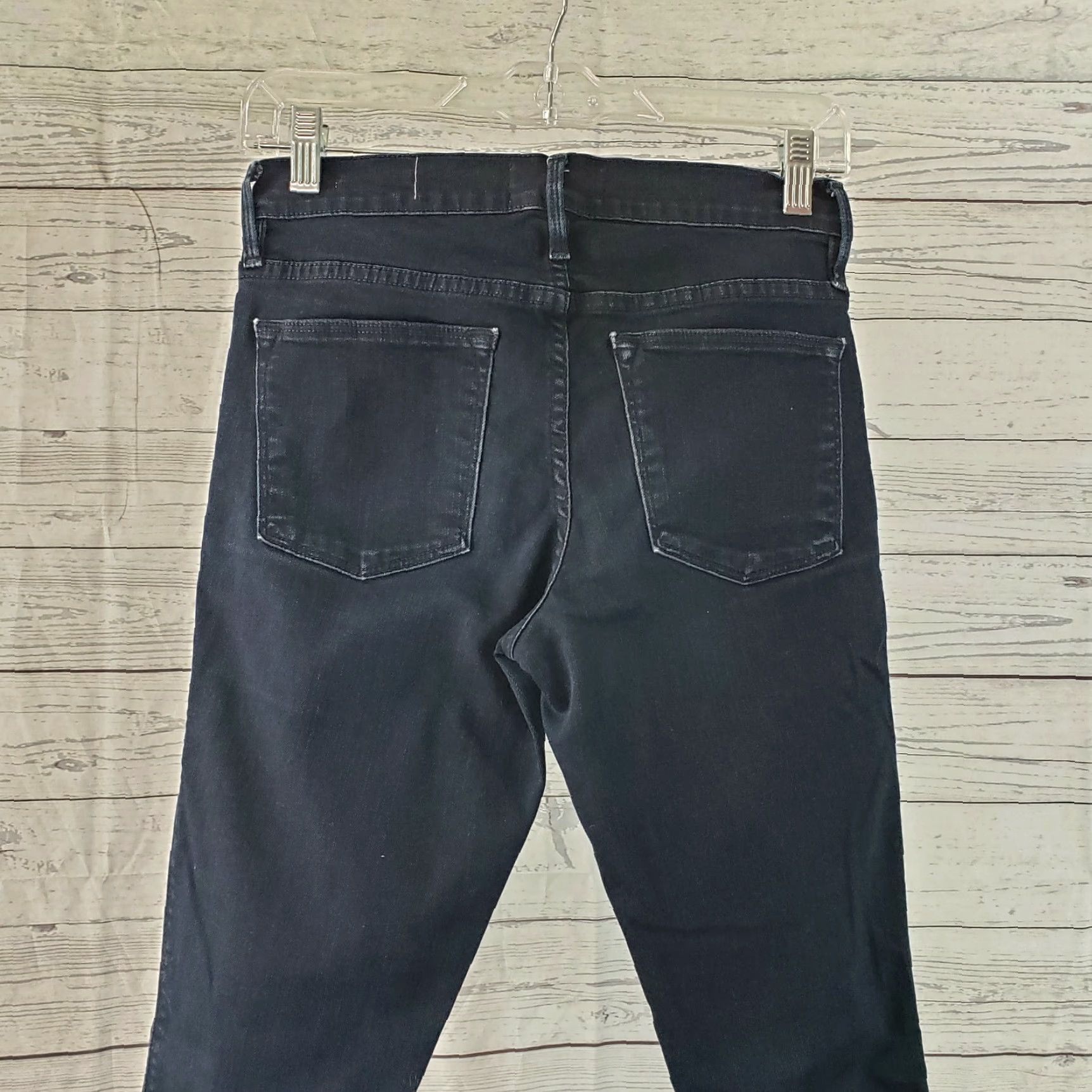 Vintage Frame Womens Le High Skinny Jeans Sz 26 Blue Dark Wash Mid Rise Cotton Blend Jeans Womens Size 26 Skinny Jeans Size 26" / US 2 / IT 38 - 4 Thumbnail