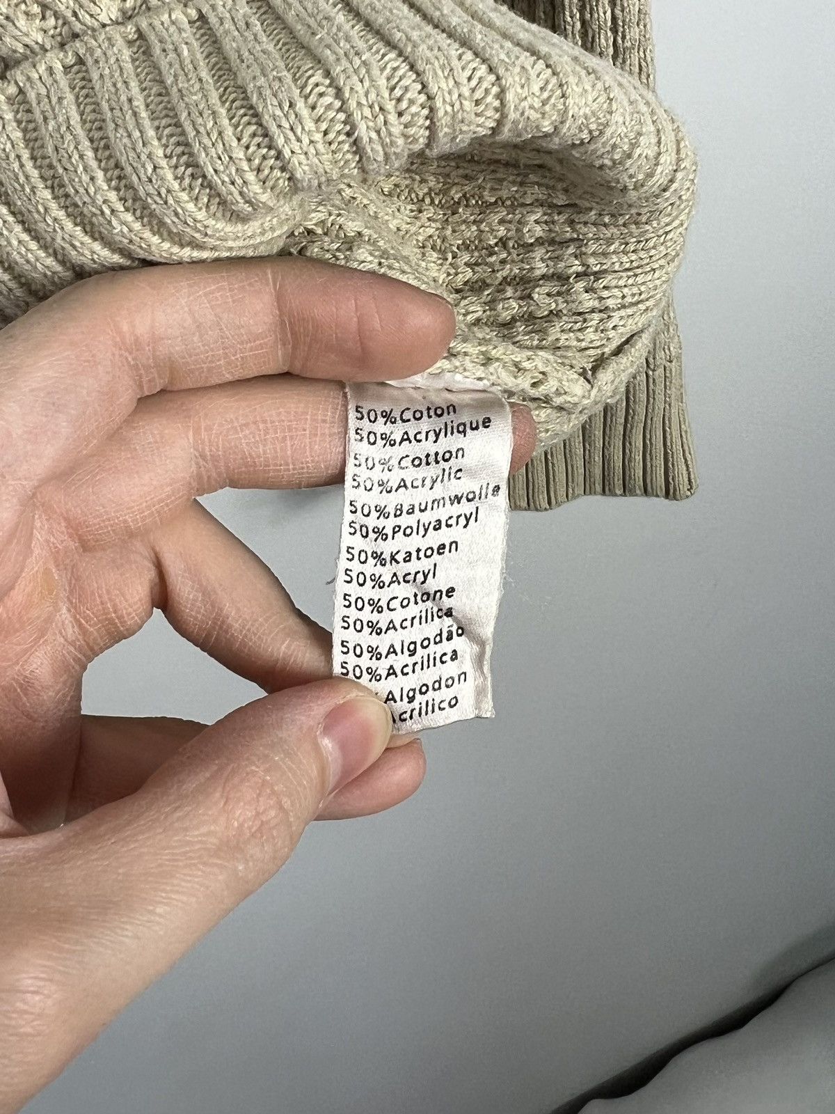 Lacoste × Vintage Sweater Lacoste Vintage Small Logo Cotton Size US L / EU 52-54 / 3 - 2 Thumbnail