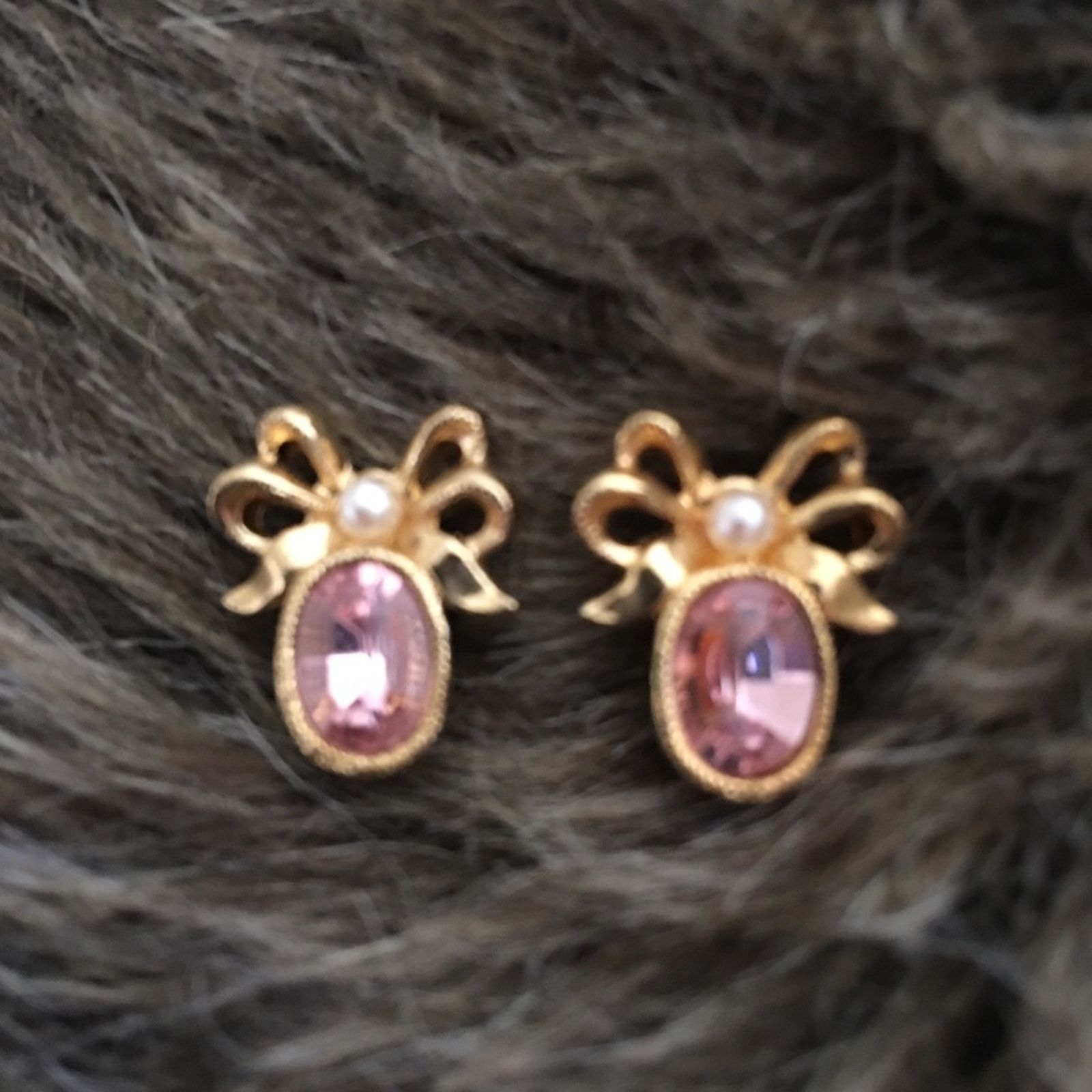 Vintage Vintage Avon pink crystal angel pierced earrings Size ONE SIZE - 5 Thumbnail
