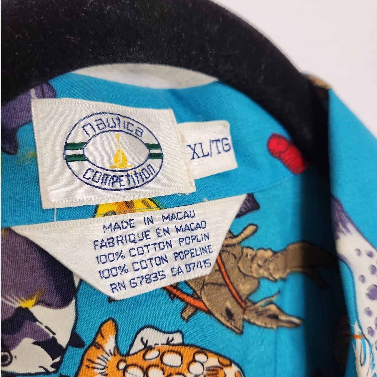 Vintage Vintage Nautica Competition Nature Fish All Over Button Size US XL / EU 56 / 4 - 3 Thumbnail