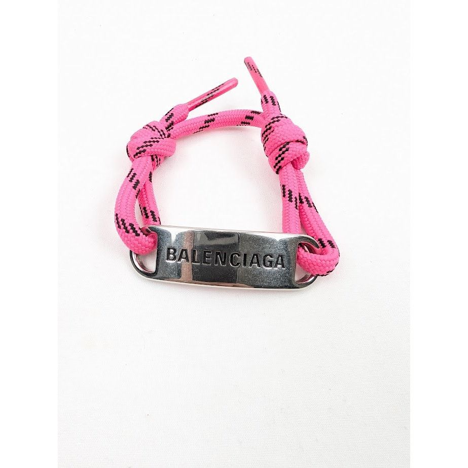 Balenciaga o1rshd1 Size: OS / Logo Bracelet in Pink Size ONE SIZE - 1 Thumbnail