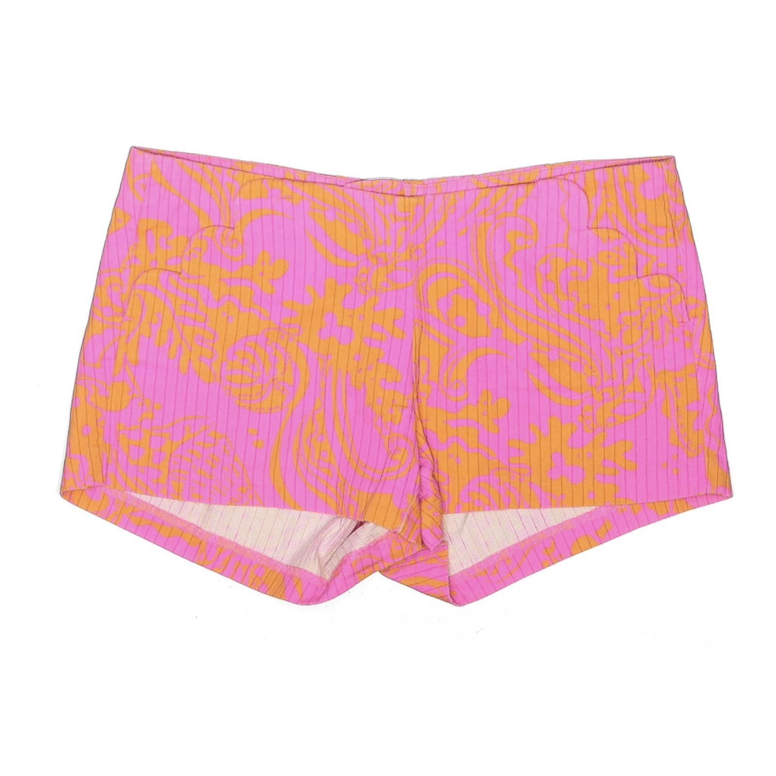 Other Lilly Pulitzer Pink and Orange Paisley Print Shorts Size 0 Size 25" / US 0 / IT 36 - 1 Thumbnail
