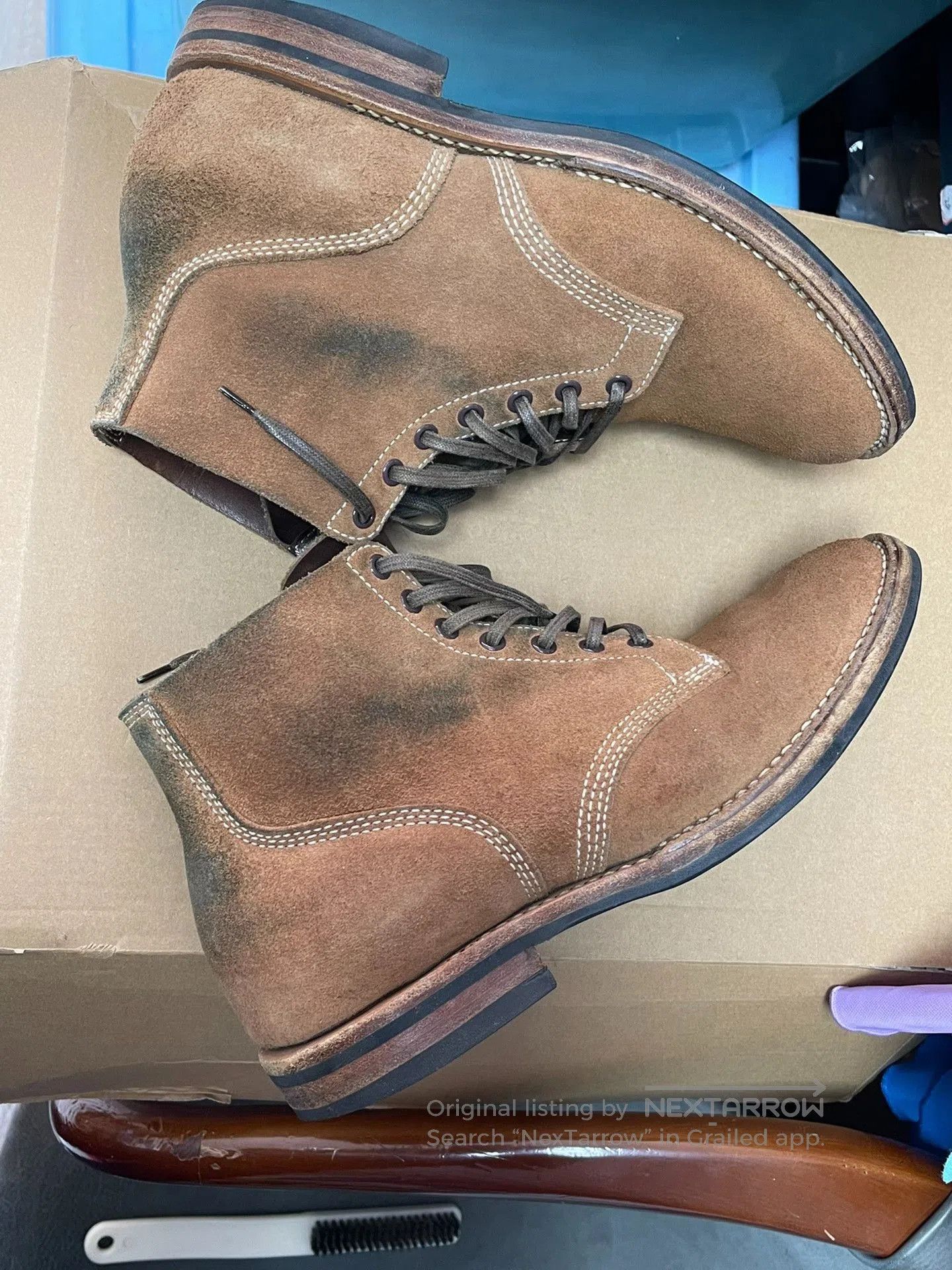 Viberg Viberg Horween CXL Suede Boots. Size US 10 / EU 43 - 5 Thumbnail