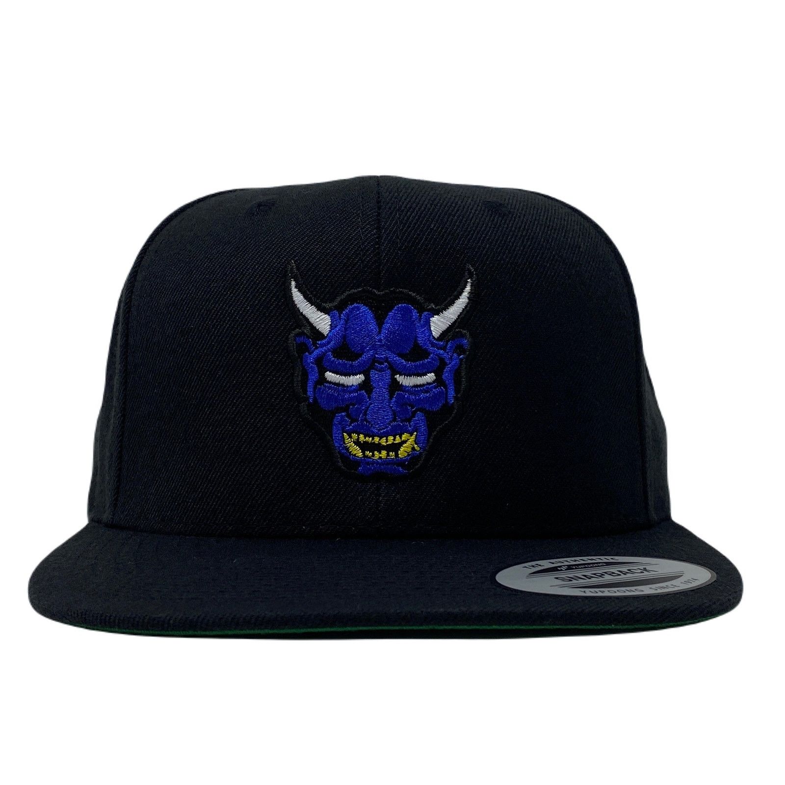 Other Oni Mask Blue Snapback Hat Size ONE SIZE - 3 Thumbnail