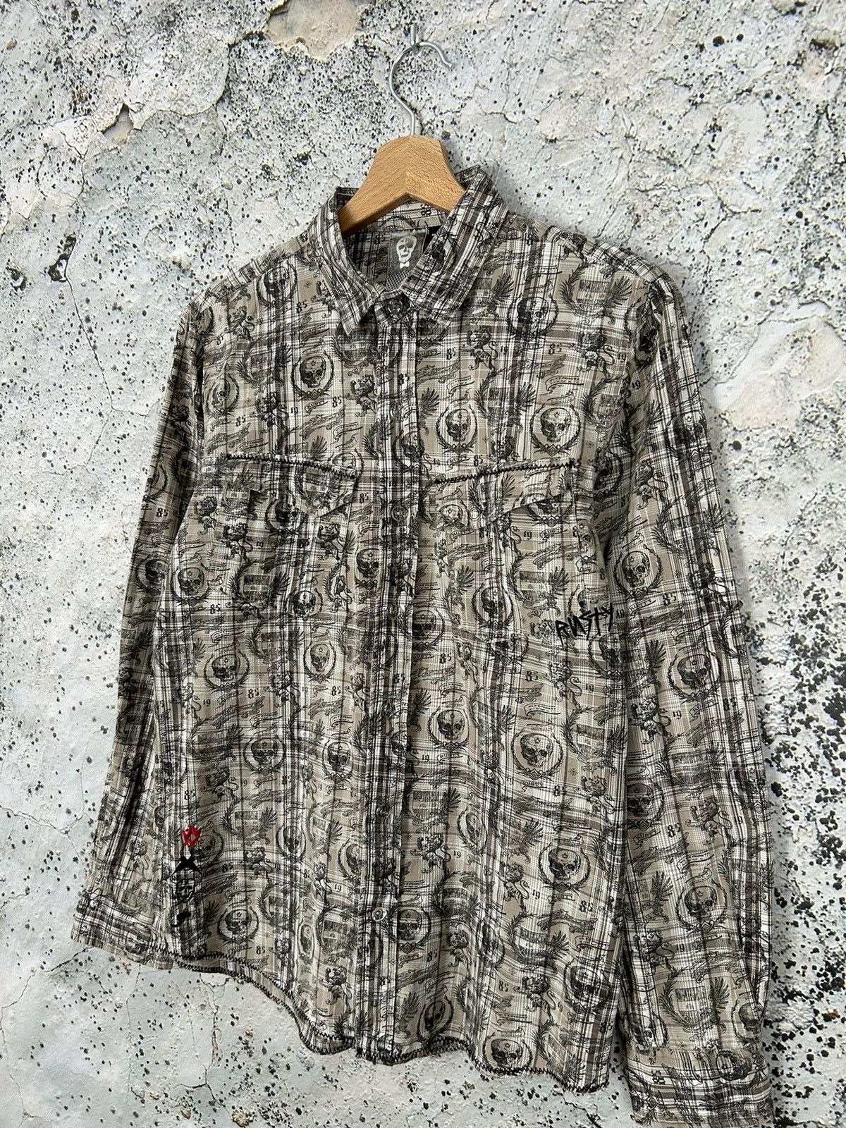 Vintage Vintage Avantgarde Grunge Punk Shirt Y2K 00s Hype Size US S / EU 44-46 / 1 - 2 Thumbnail