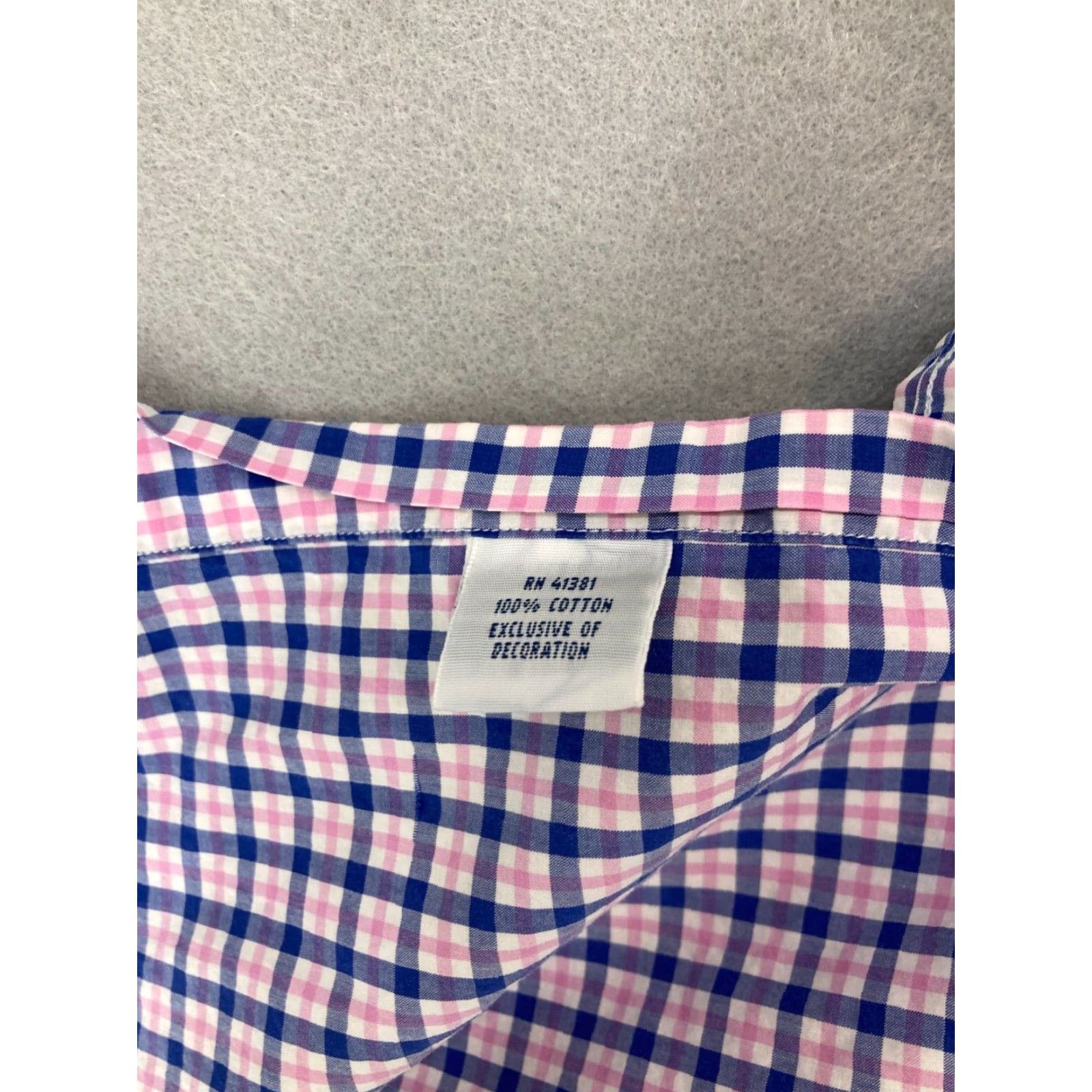 Ralph Lauren Lauren Ralph Lauren Men's Long Sleeve Button-Up Shirt, Medium, Blue Plaid, Casual, Preppy Size US M / EU 48-50 / 2 - 7 Thumbnail