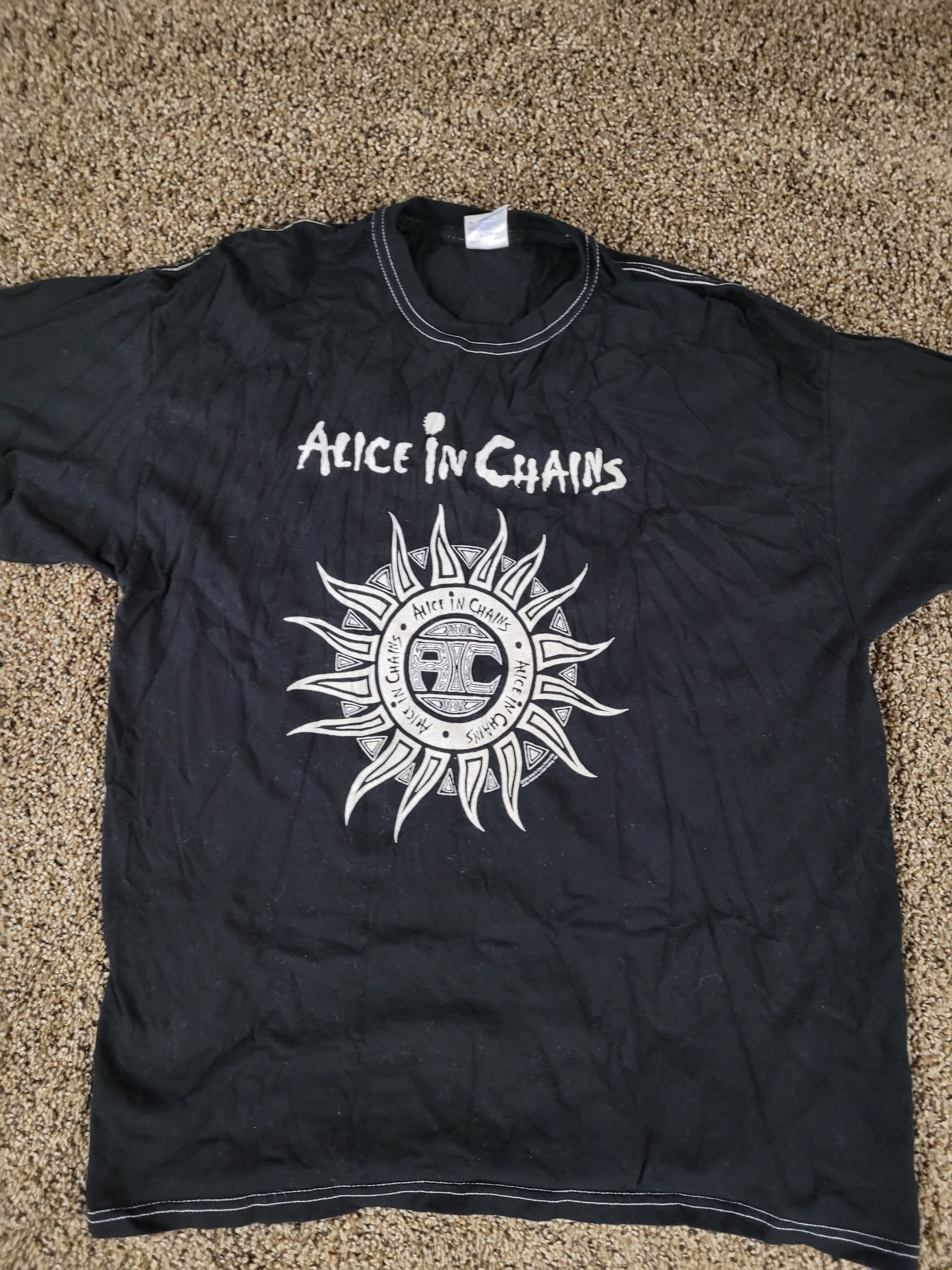 Vintage Alice in Chains Band Tee With White Thread Grailed