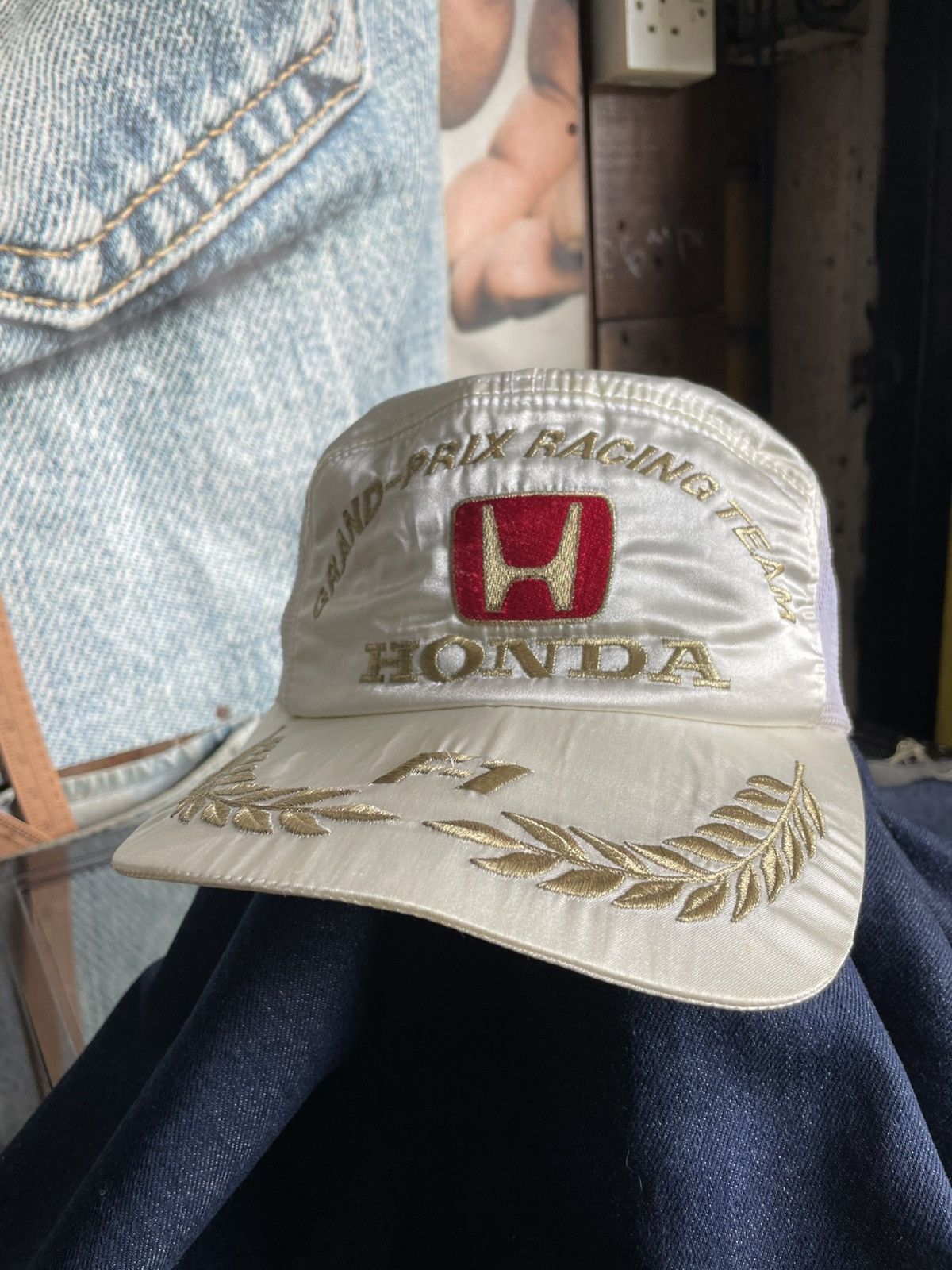 Honda Vintage Honda Japan F1 Grandprix Racing Team Embroidery Hat Size ONE SIZE - 1 Thumbnail
