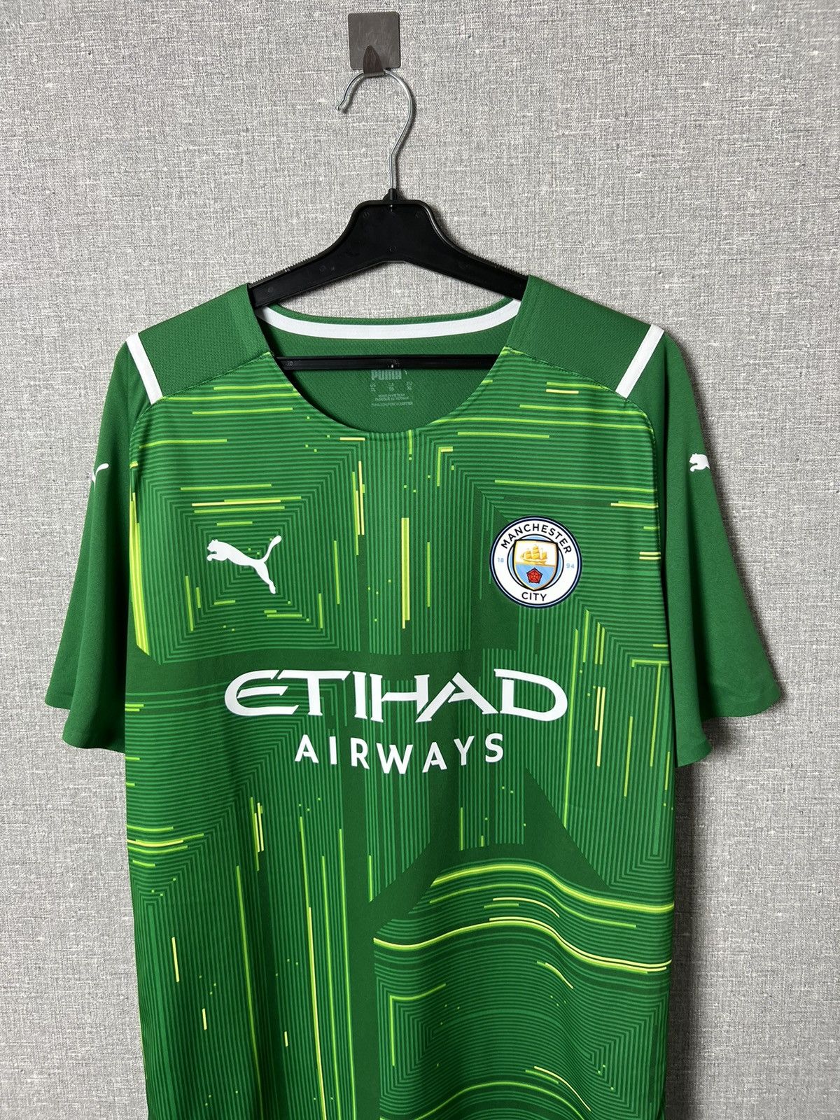 Puma Manchester City MCFC 2021/22 Goalkeeper Player Issue Jersey Size US XL / EU 56 / 4 - 2 Thumbnail