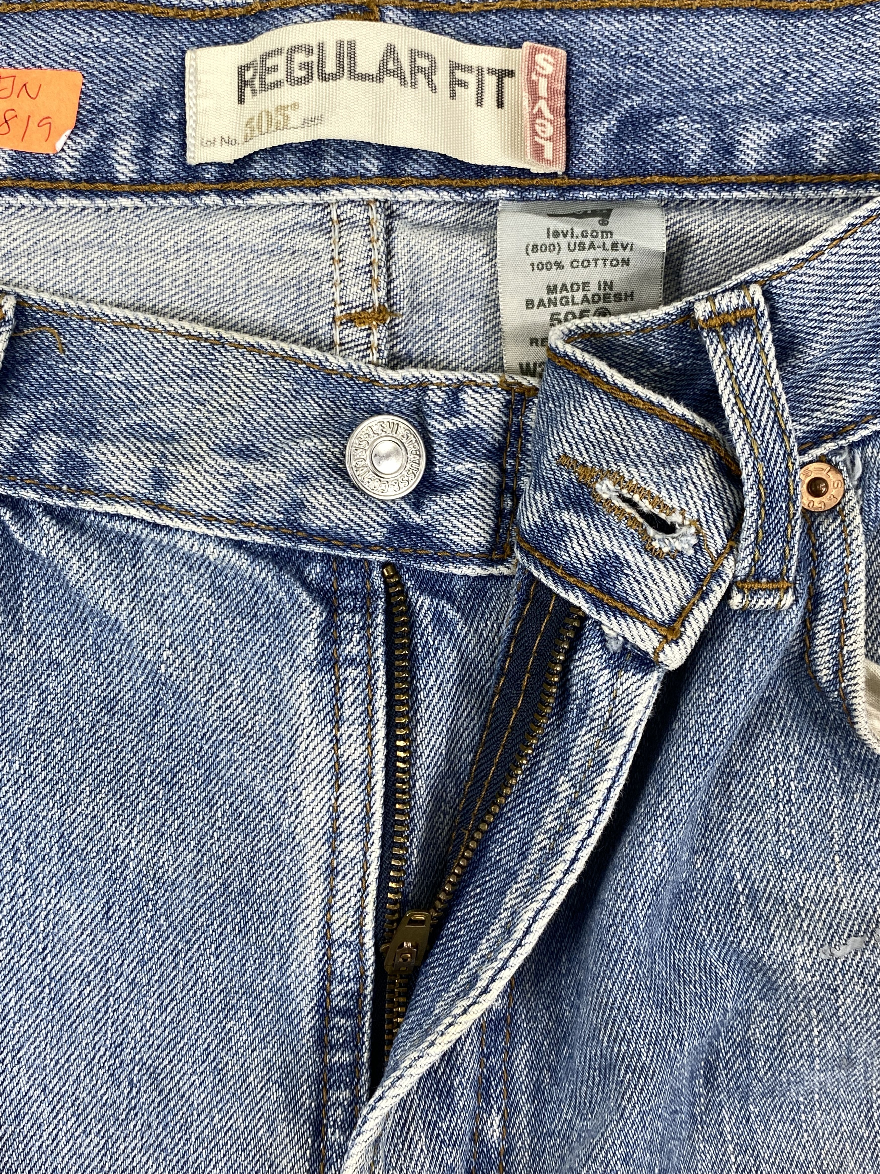 Levi's Light Blue Wash Vintage Levi's 505 36x32 Denim -JN1819 Size US 36 / EU 52 - 6 Thumbnail