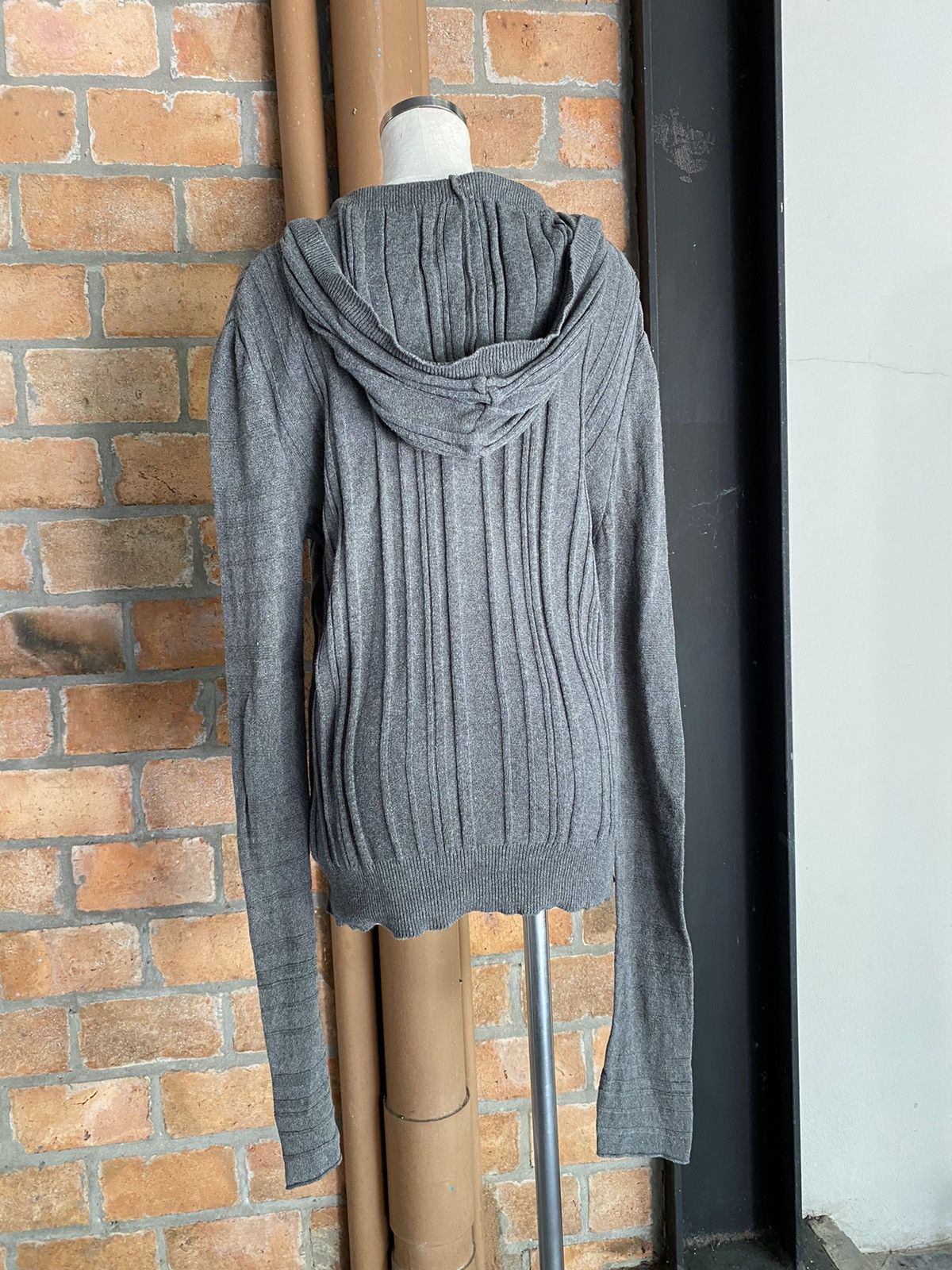 Neil Barrett BLACKBARRETT By Neil Barrett Dark Gray Knit Hoodie Cardigan Size US M / EU 48-50 / 2 - 13 Thumbnail