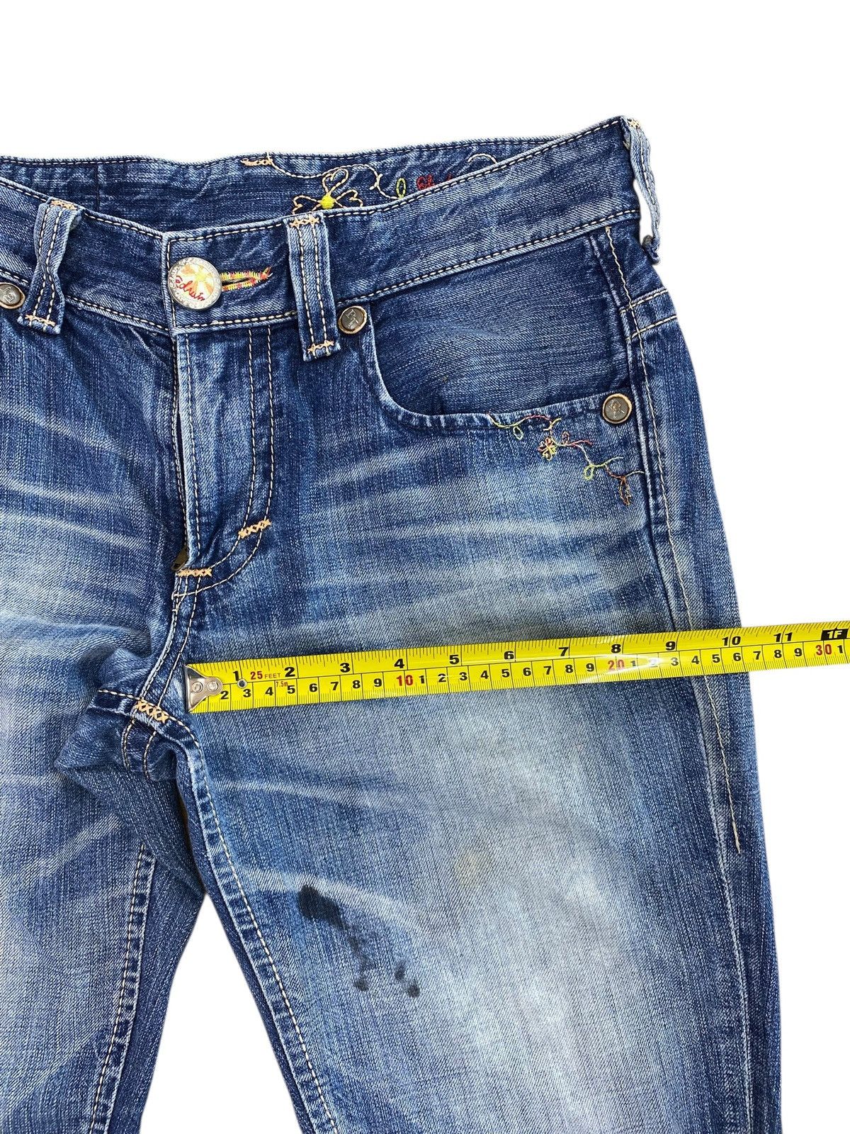 Edwin Edwin Faded Blue Wash Ripped Style Straight Cut Jeans Size US 32 / EU 48 - 8 Thumbnail