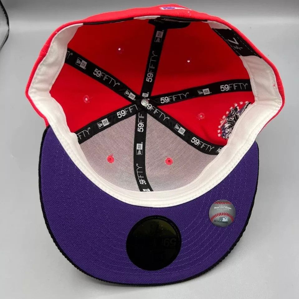 New Era Toronto Blue Jays Hat Men 7 1/2 59Fifty New Era Fitted Cap Size ONE SIZE - 4 Thumbnail