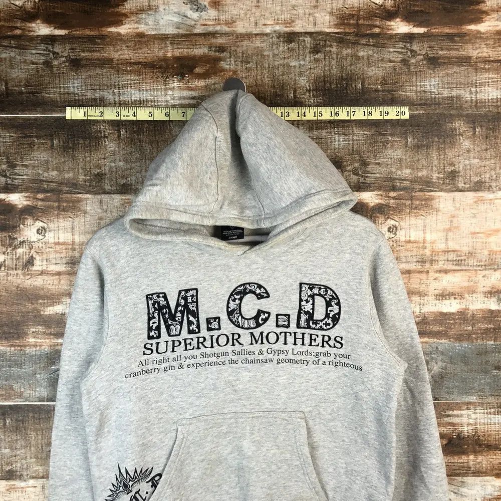 Japanese Brand M.C.D punk rock Grey Hoodie sweatshirt #A1510 Size US XS / EU 42 / 0 - 4 Thumbnail