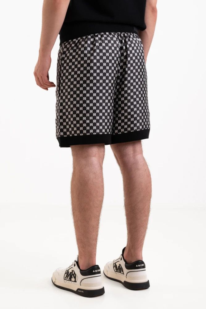 Amiri o1s1wg110525 Monogram Pattern Wool Short in Black/White Size US 36 / EU 52 - 3 Thumbnail