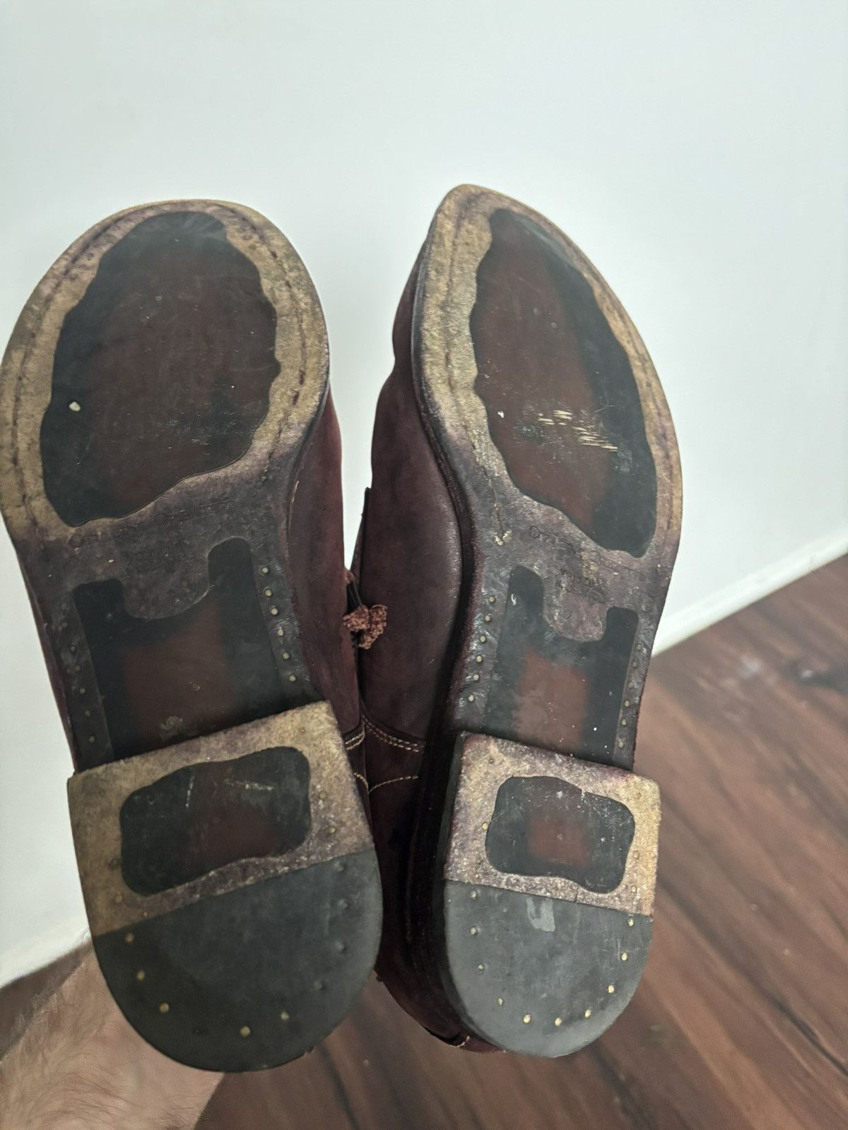 Officine Creative Officine Creative Vintage Handmade Burgundy Leather Size US 10 / EU 43 - 2 Thumbnail