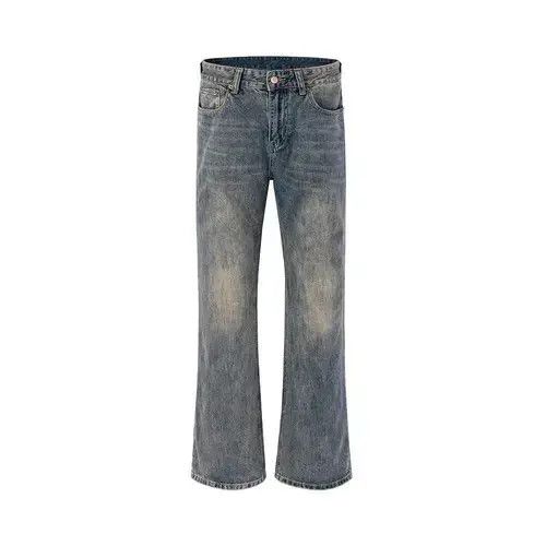 Anime × Designer × Jean Boot Cut Distressed Micro Rugged Jeans Size US 32 / EU 48 - 1 Thumbnail