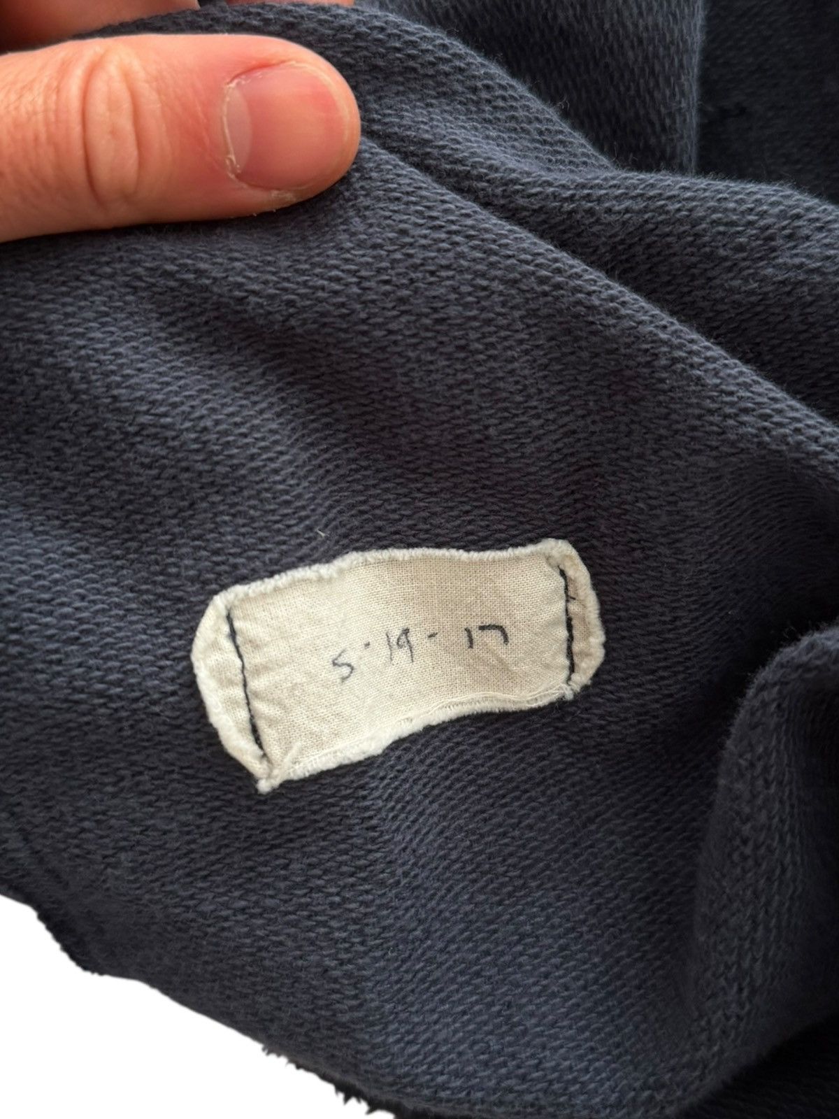 Greg Lauren 2017 Navy Fleece Indigo Stripe Kimono Hoodie Size US L / EU 52-54 / 3 - 12 Thumbnail