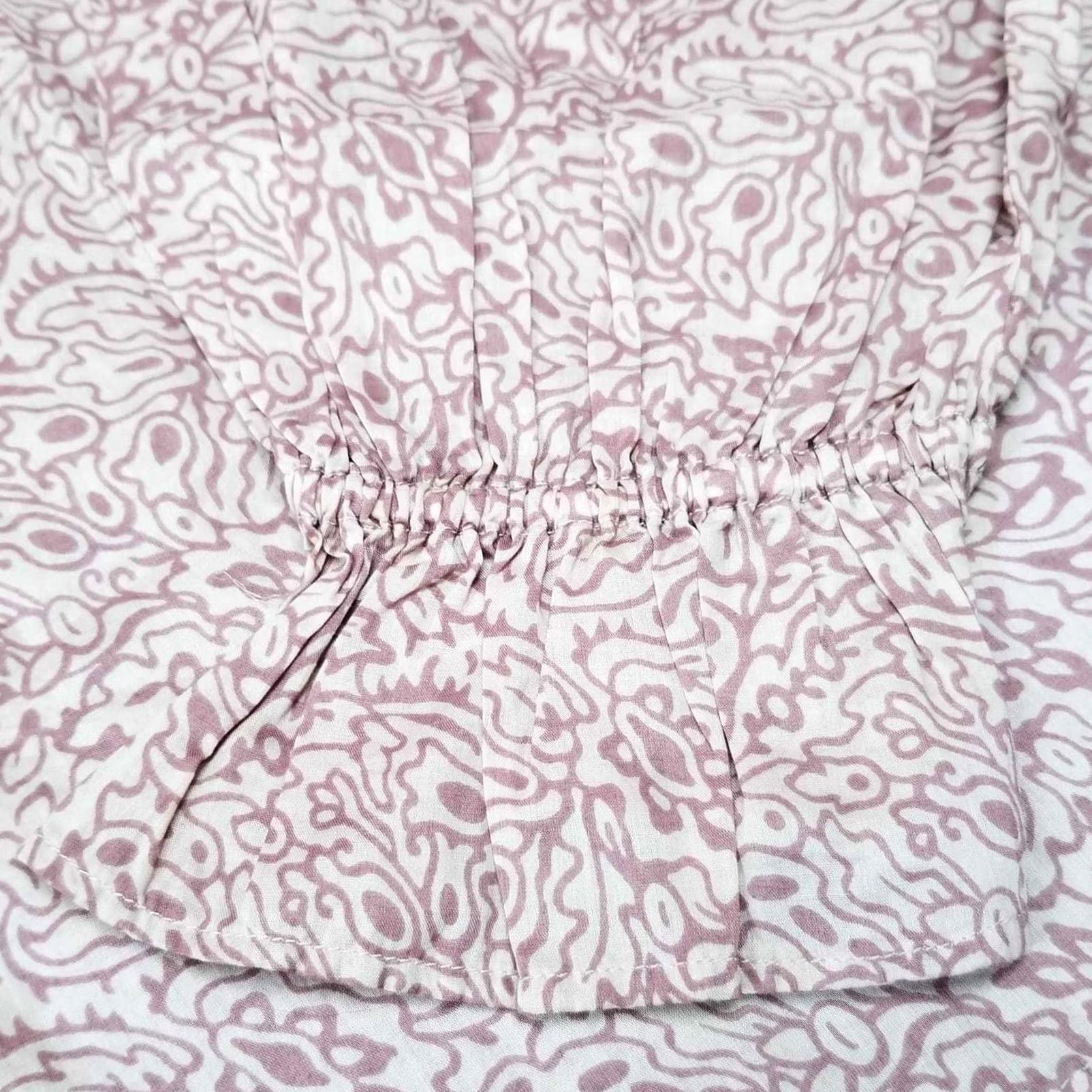 Uniqlo Uniqlo Anna Sui Top Medium Pink Mauve Floral Peasant New Trendy Cottagecore Boho Size M / US 6-8 / IT 42-44 - 3 Thumbnail