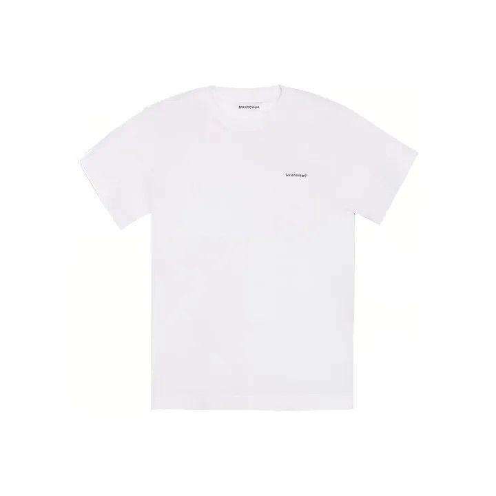 Balenciaga Balenciaga Logo Round Neck Short Sleeve T-Shirt 0079 Size S / US 4 / IT 40 - 1 Thumbnail
