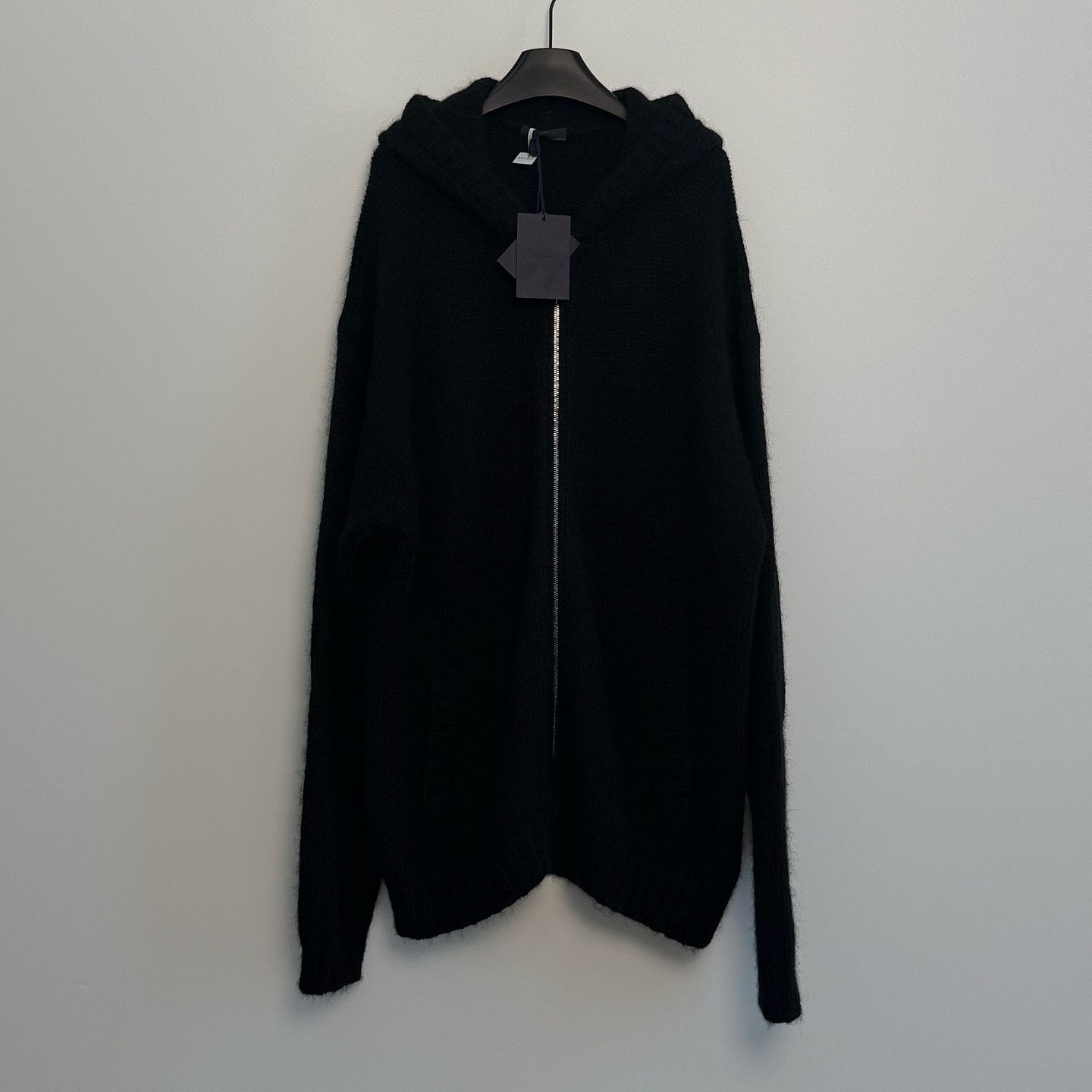 Prada Prada Logo Knit Zip Hoodie Size 54 Size US L / EU 52-54 / 3 - 1 Thumbnail