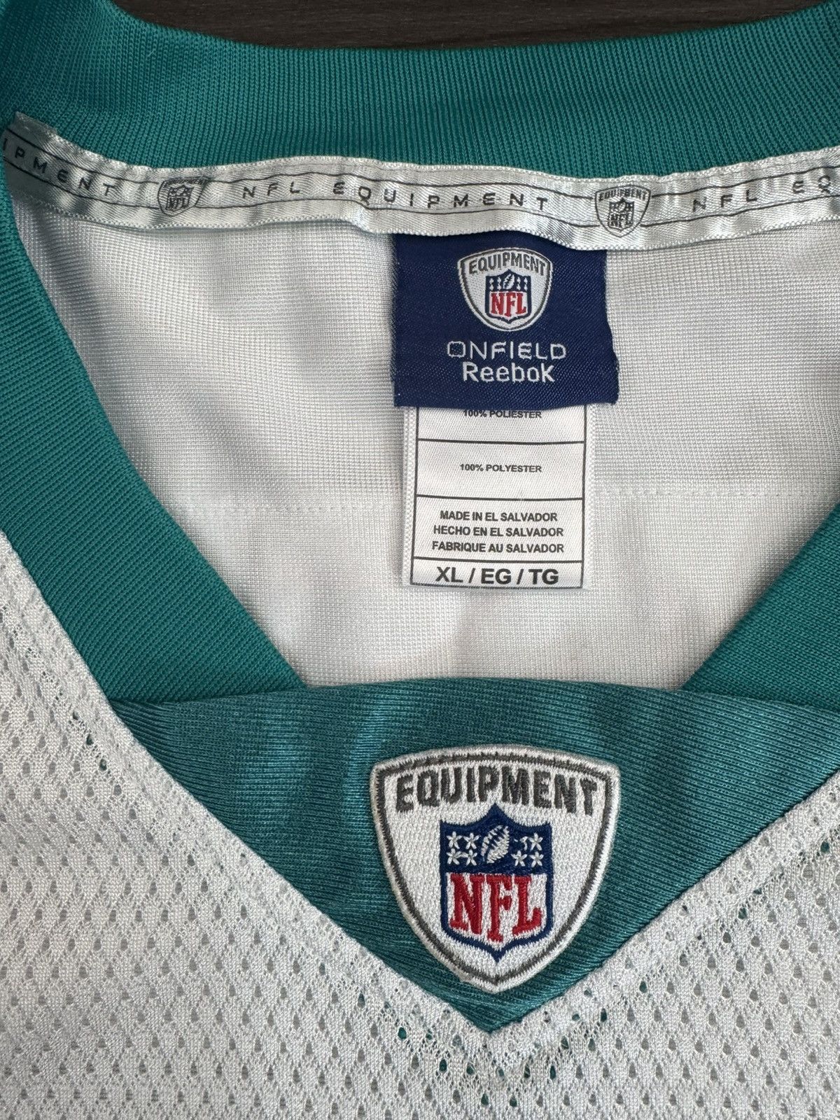 Reebok Miami Dolphins Joey Porter #55 NFL Away White Jersey Size US XL / EU 56 / 4 - 4 Thumbnail